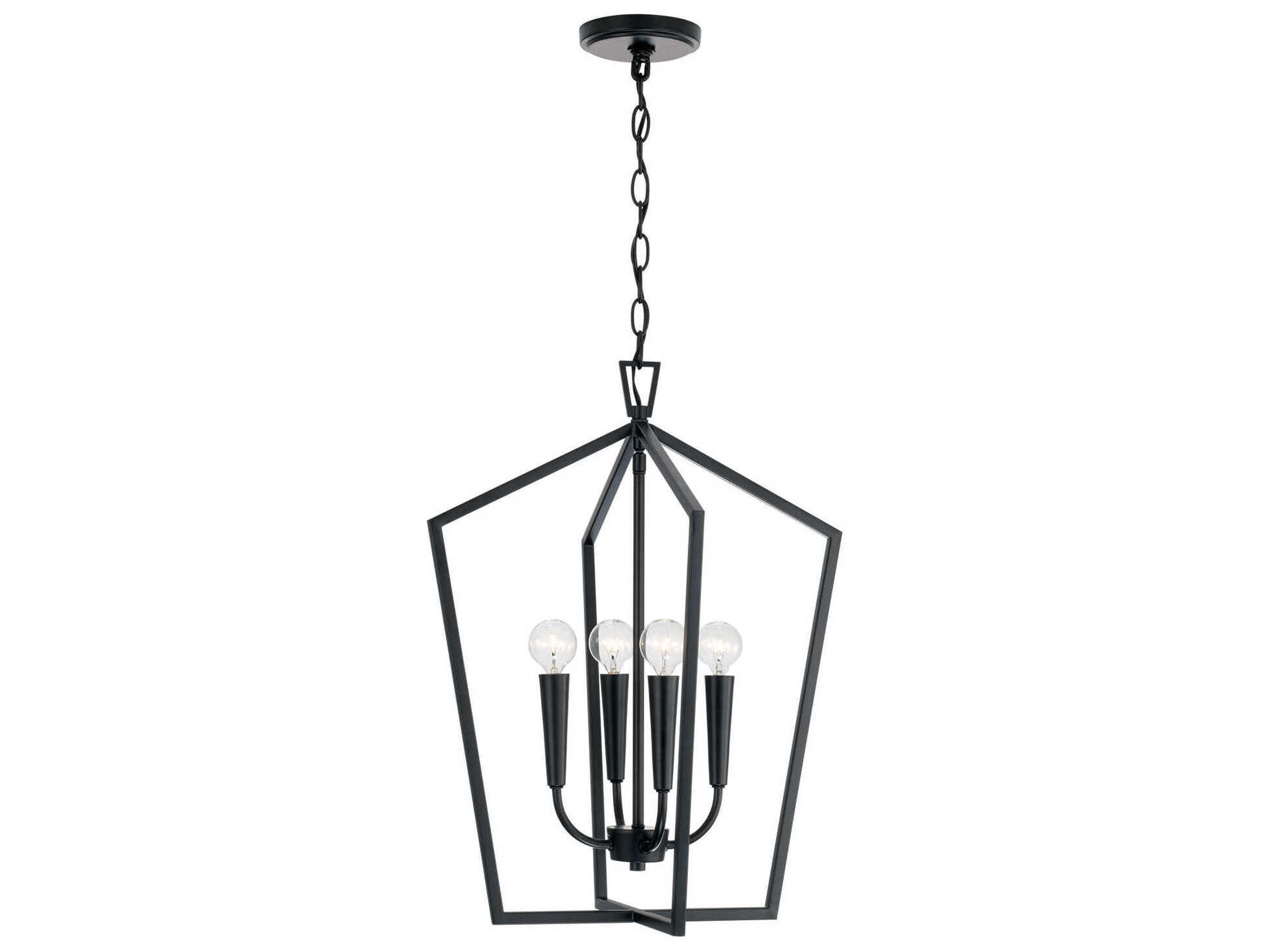 Capital Lighting Holden 4-Light Matte Black Chandelier