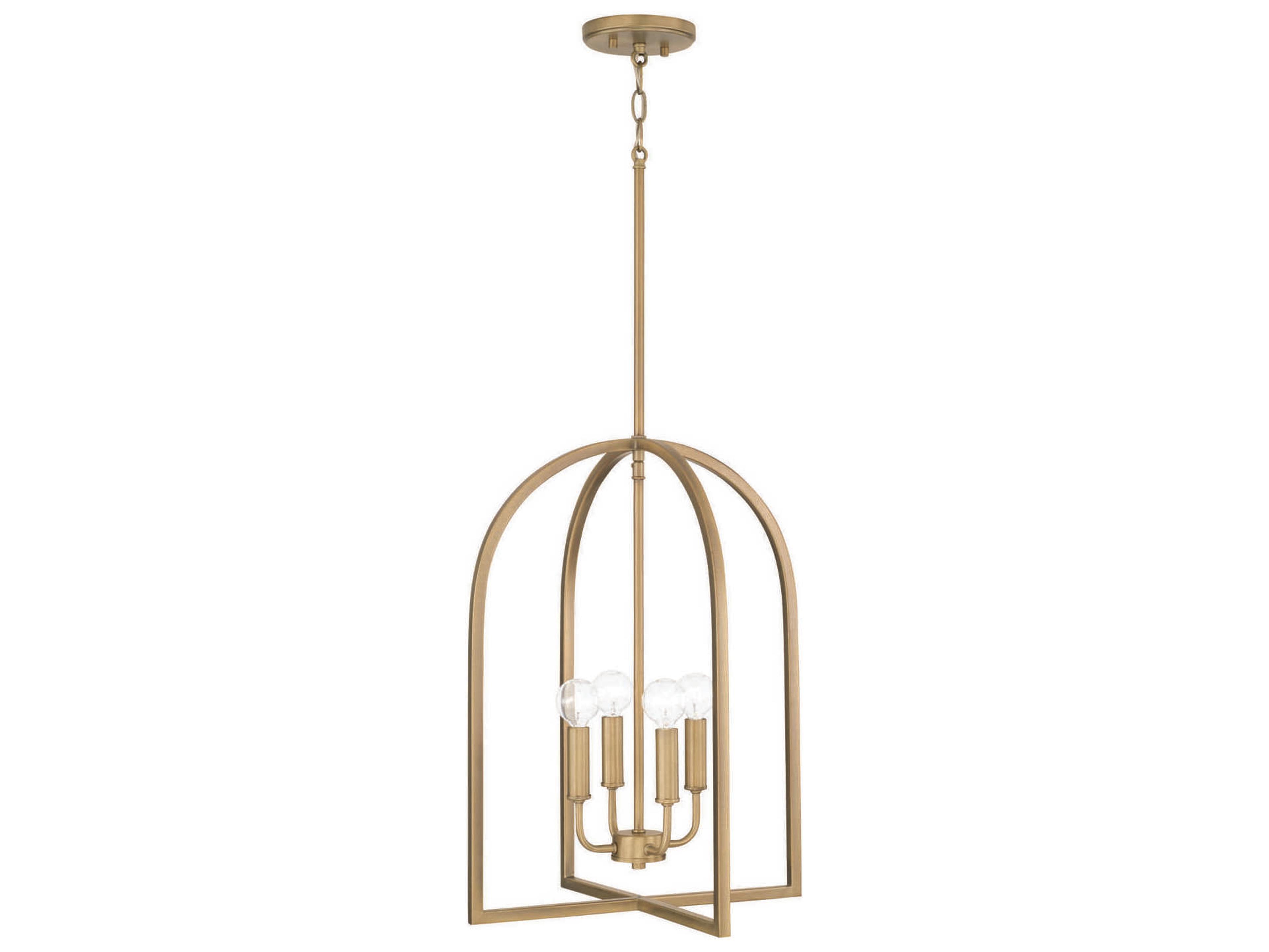 Lawson 4-Light Aged Brass Pendant