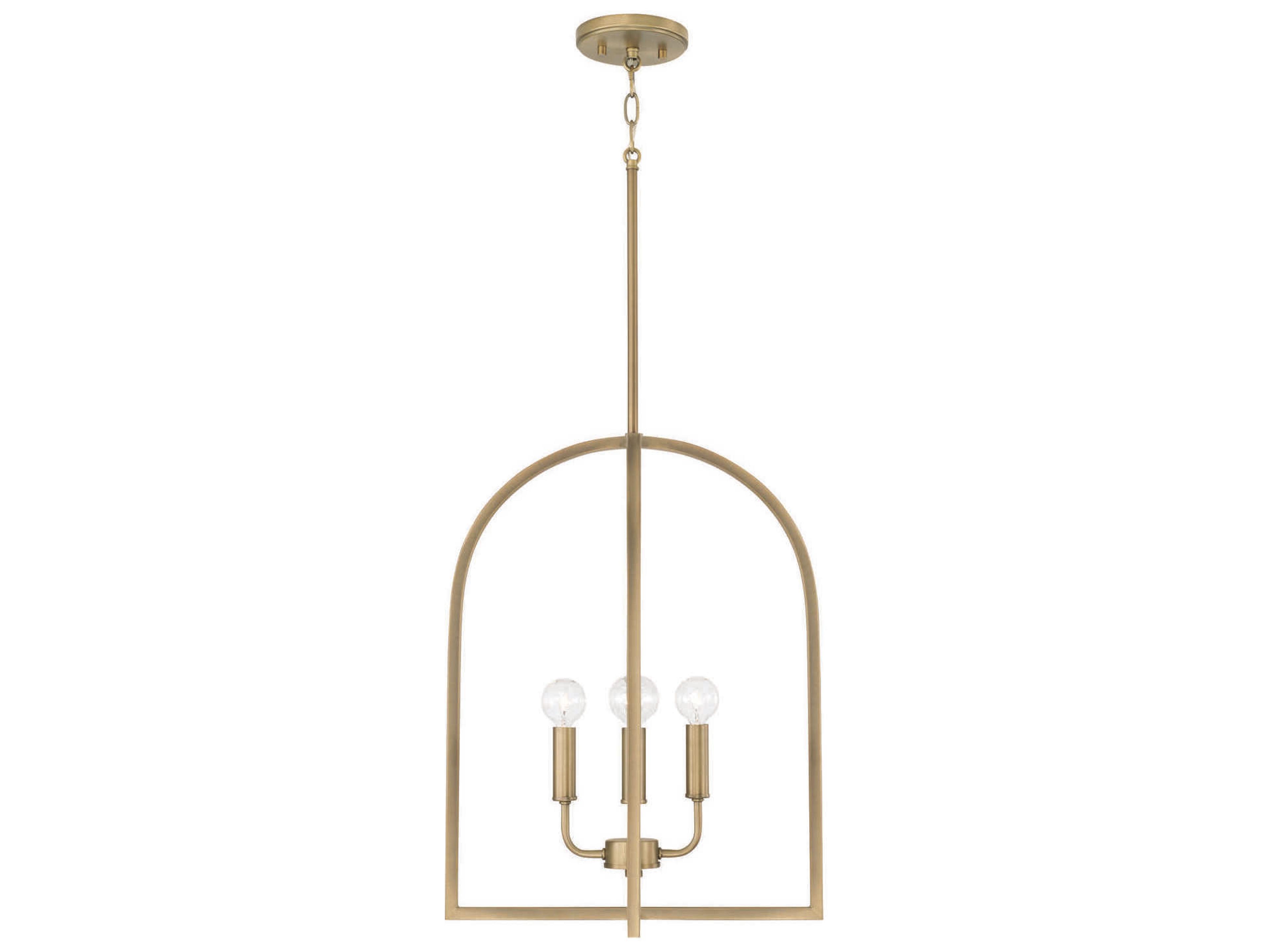 Capital Lighting Lawson 4-Light Aged Brass Pendant