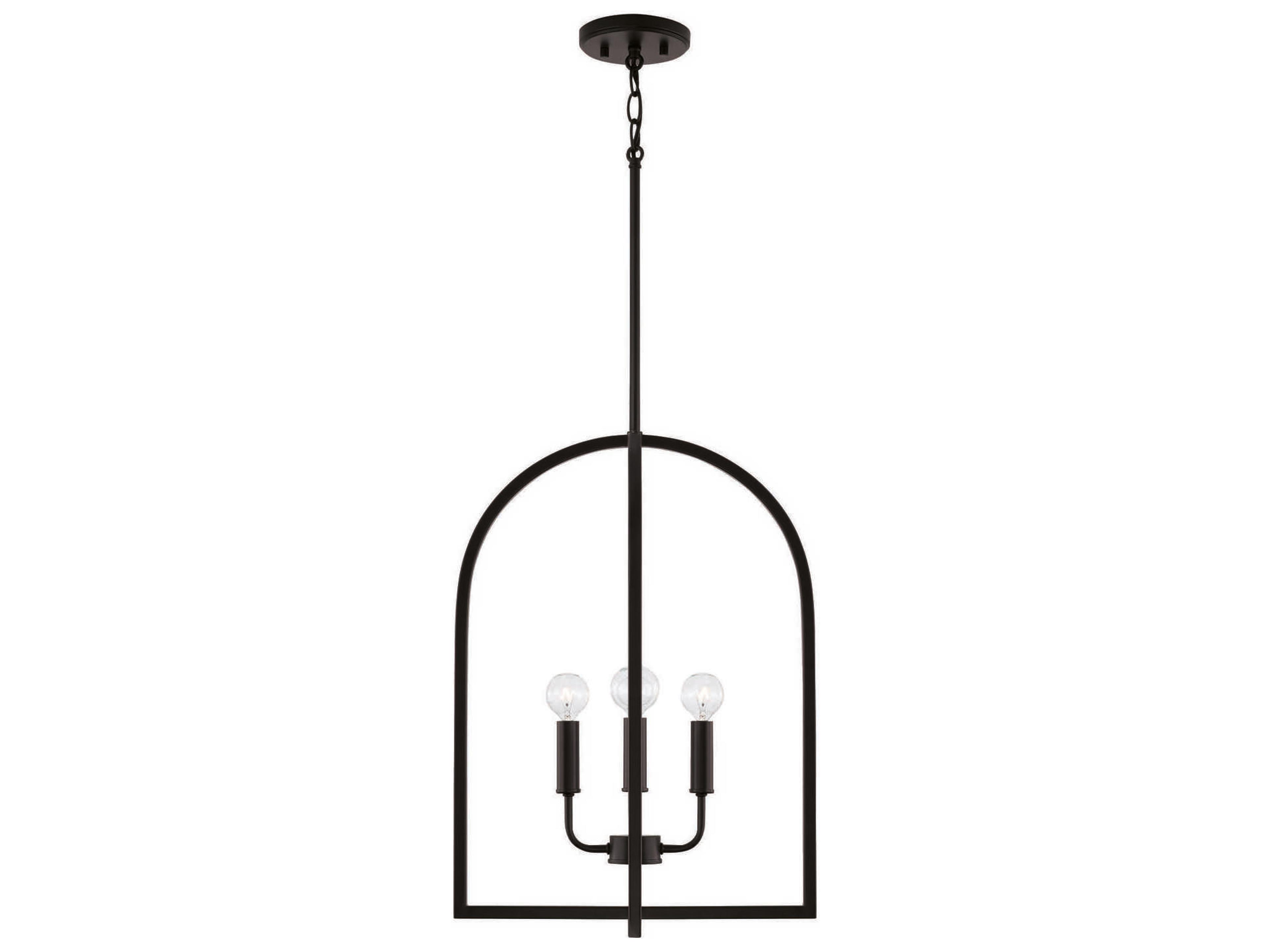 Capital Lighting Lawson 4-Light Matte Black Pendant