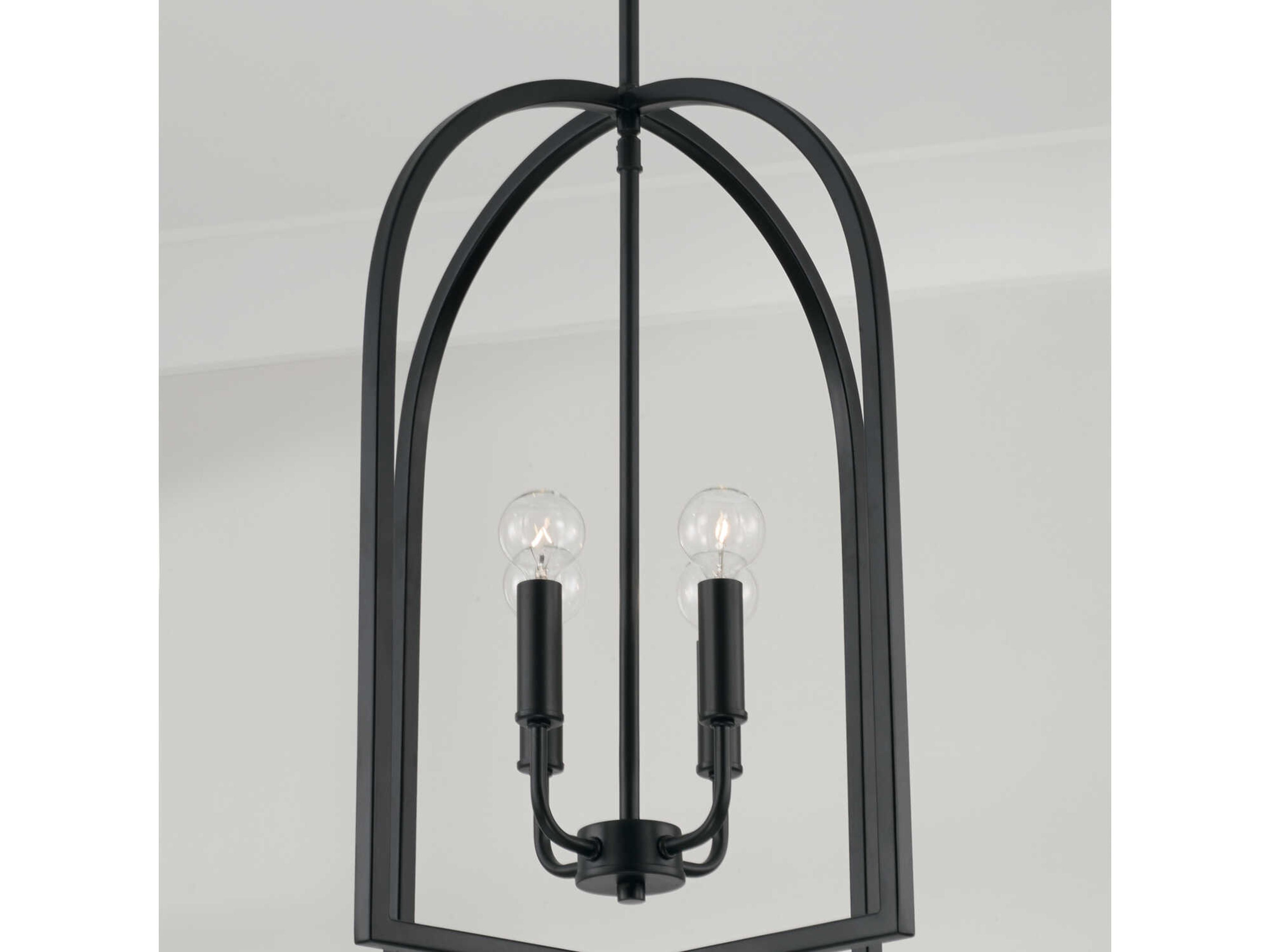 Capital Lighting Lawson 4-Light Matte Black Pendant