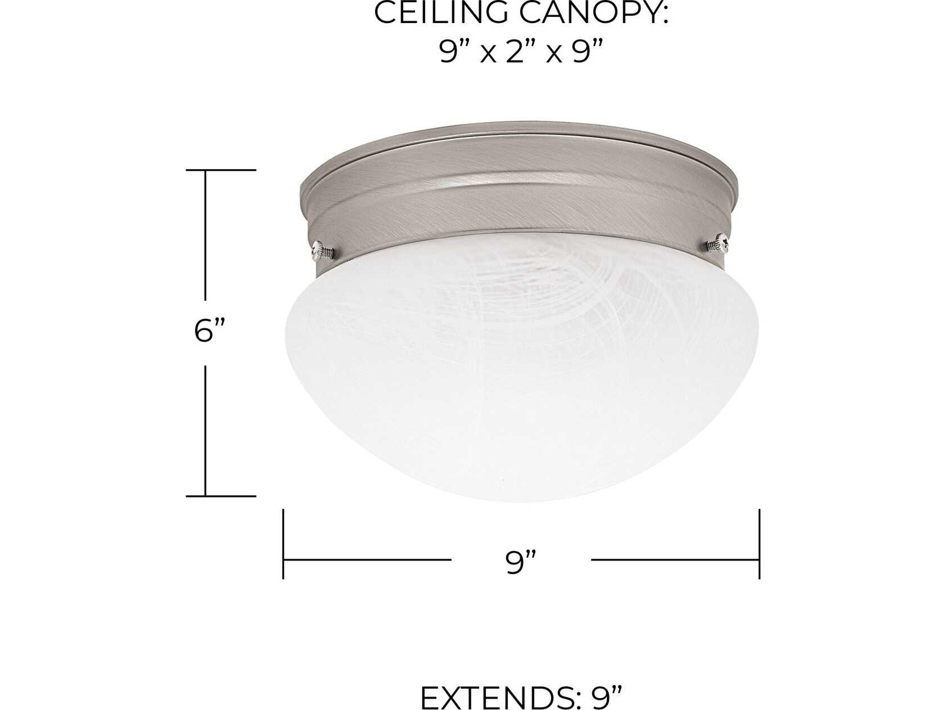Capital Lighting 2-Light Matte Nickel Glass Bowl Flush Mount