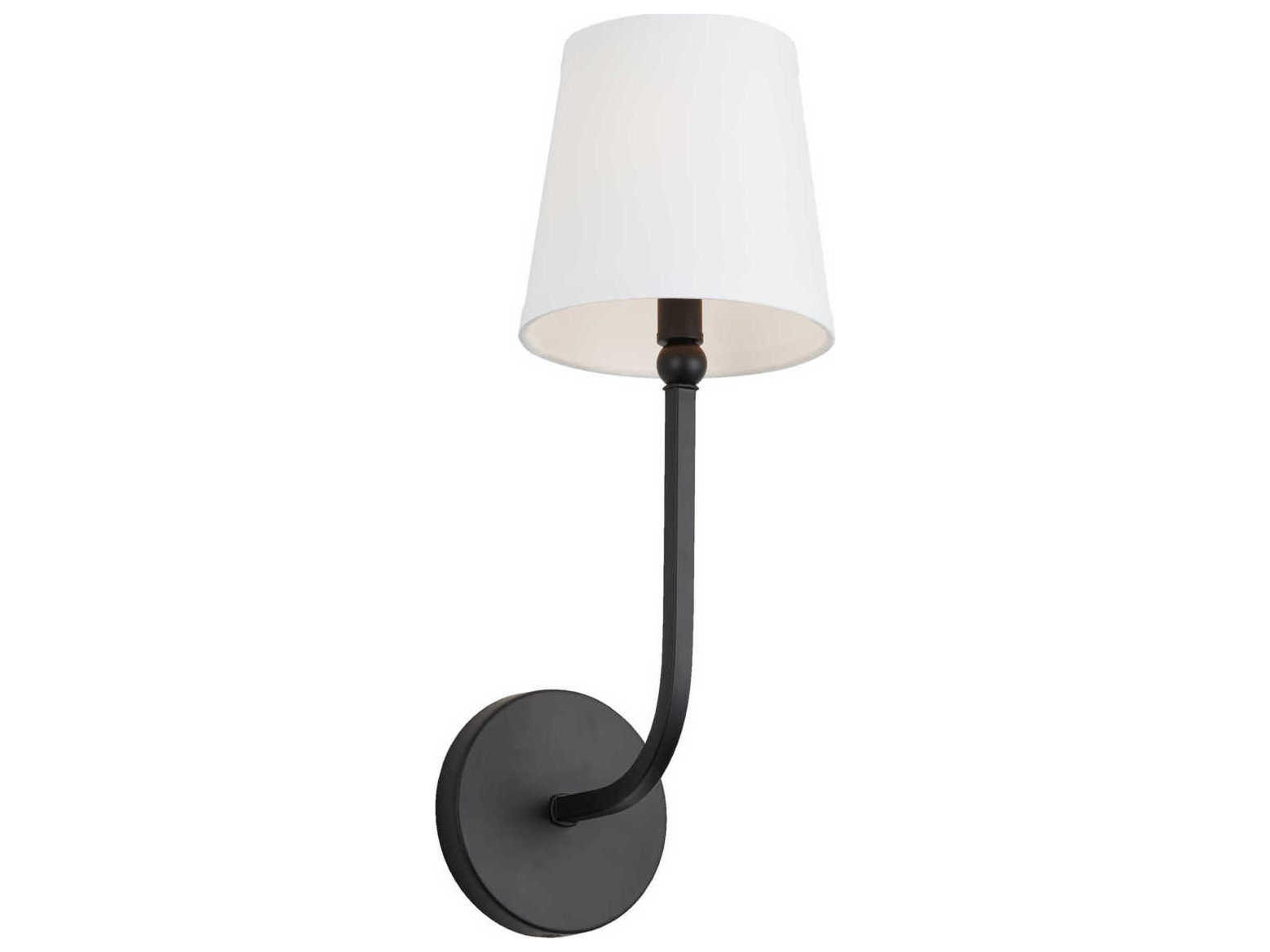 Capital Lighting Dawson 1-Light Matte Black Wall Sconce