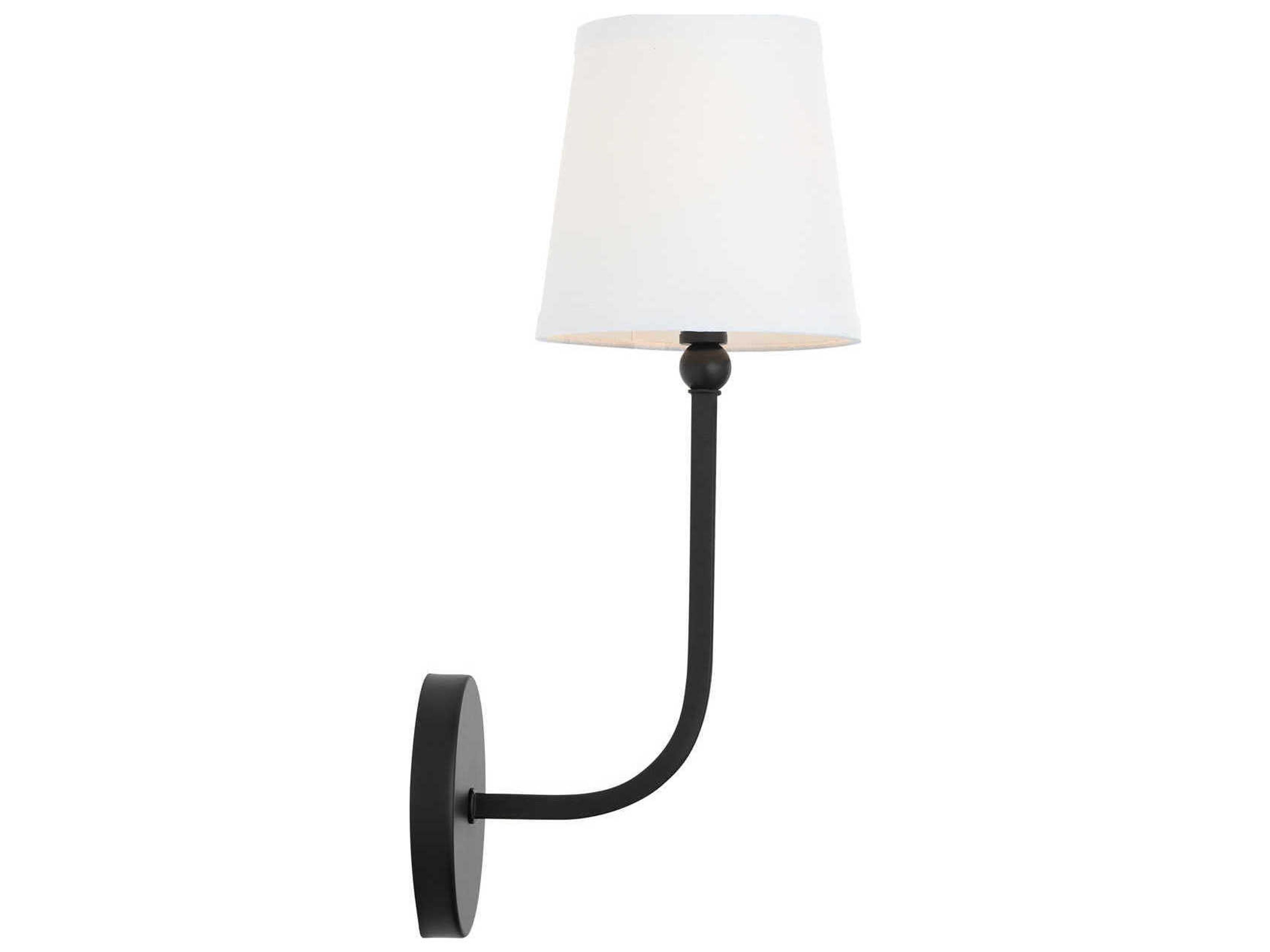 Capital Lighting Dawson 1-Light Matte Black Wall Sconce