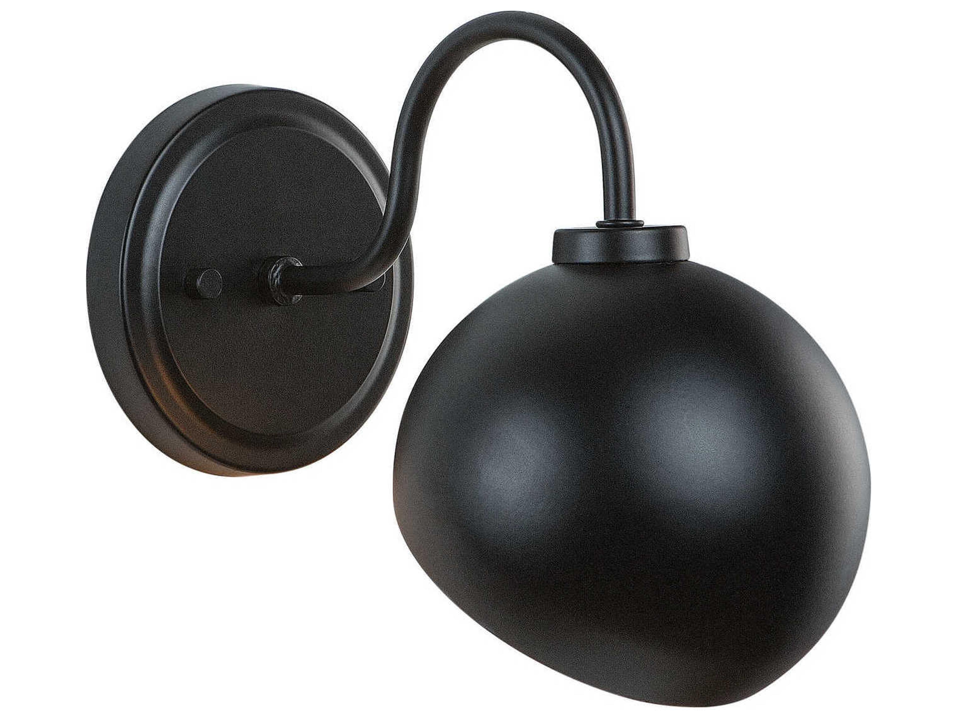 Capital Lighting Hadley 1-Light Matte Black Wall Sconce