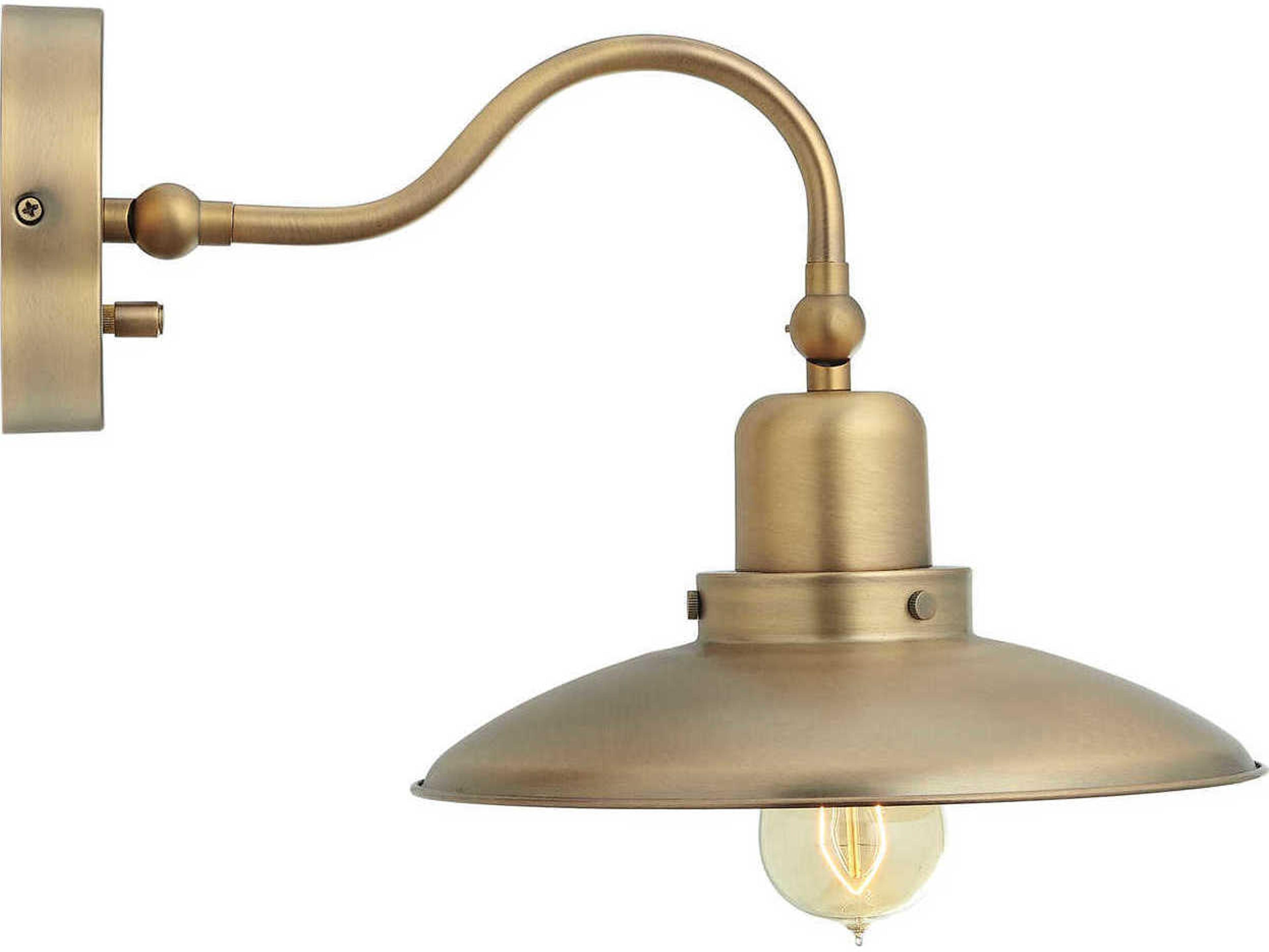 Capital Lighting 1-Light Aged Brass Wall Sconce