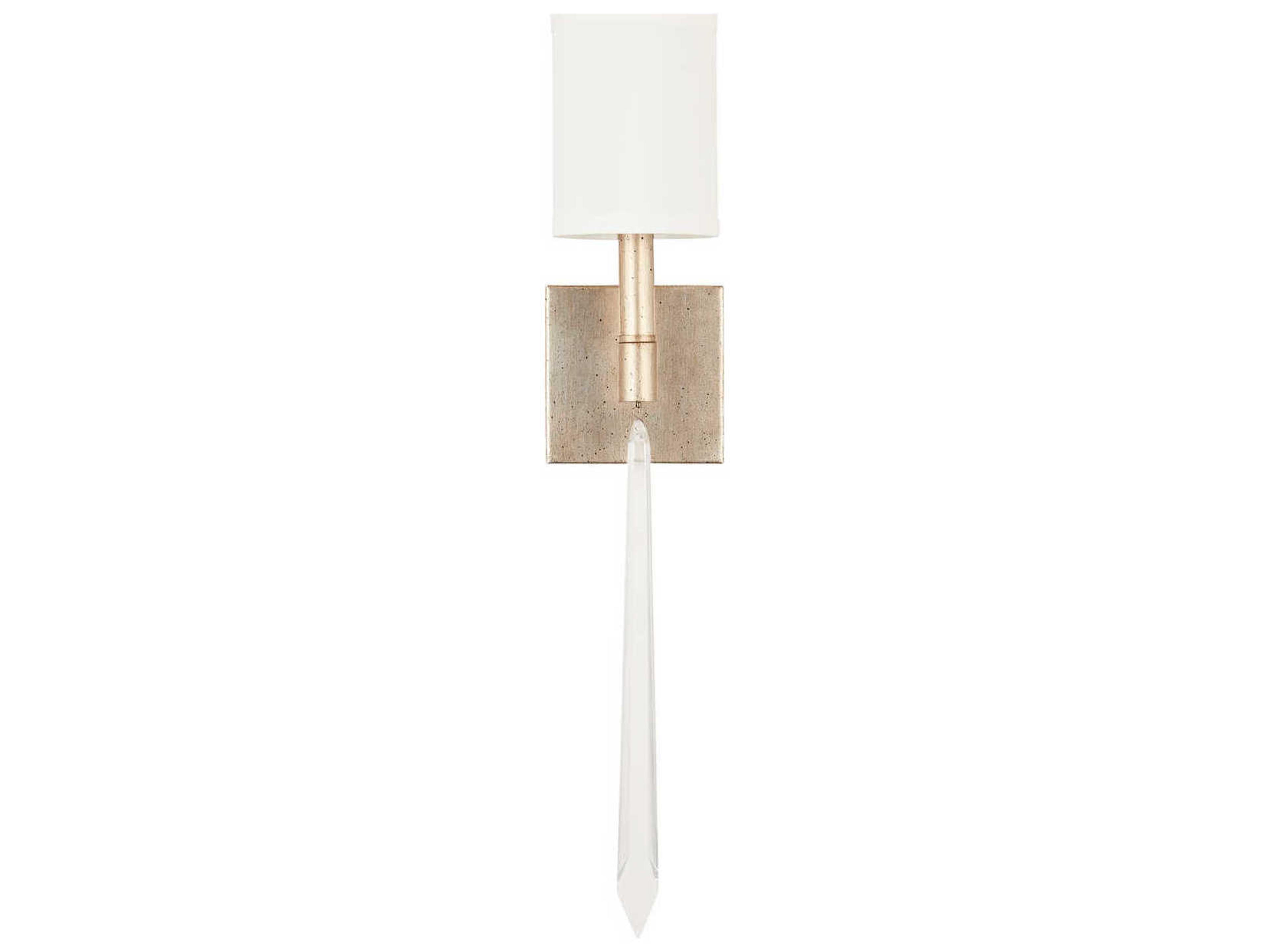 Gwyneth 1-Light Winter Gold Crystal Wall Sconce