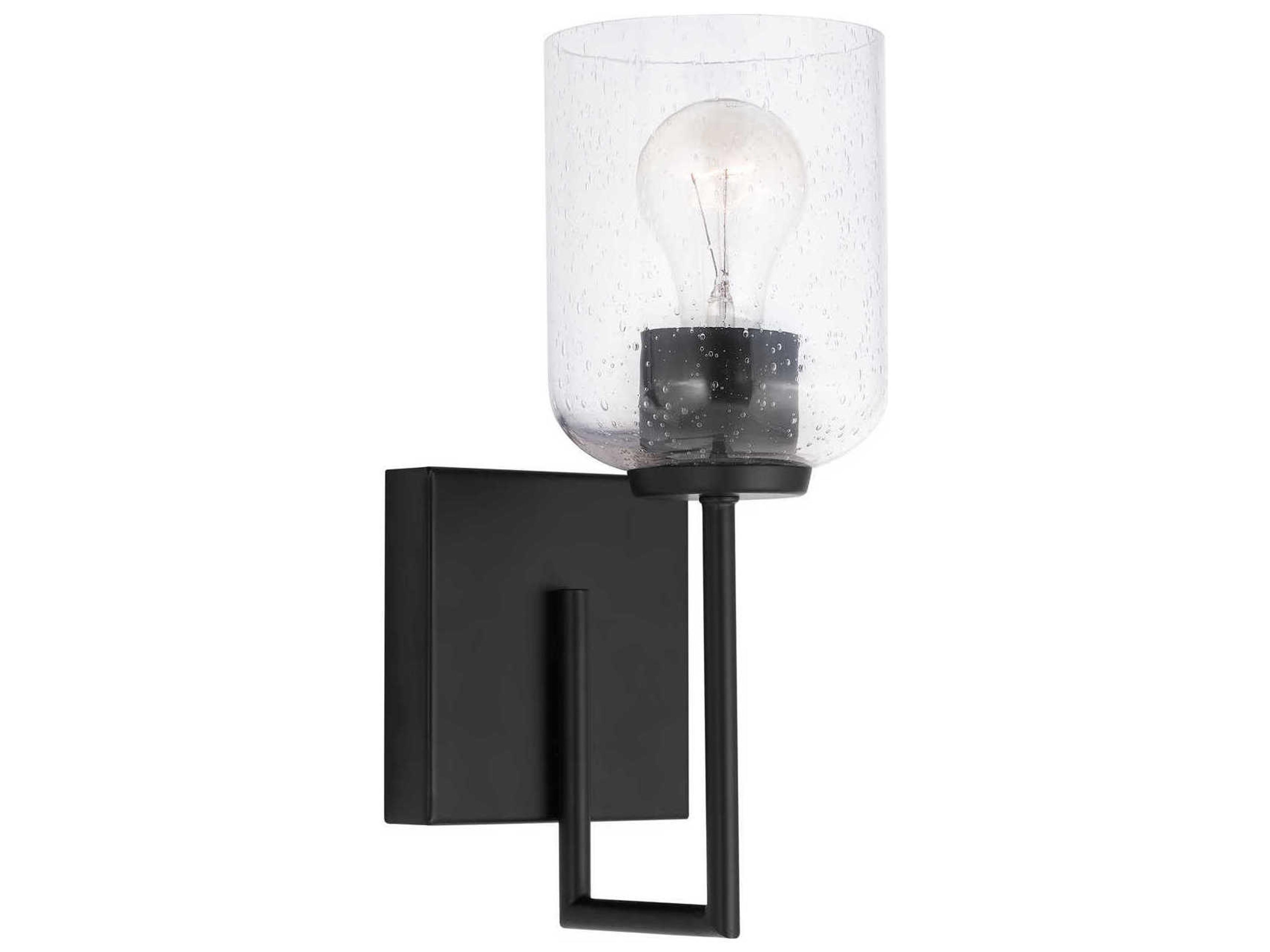 Capital Lighting Carter 1-Light Matte Black Wall Sconce