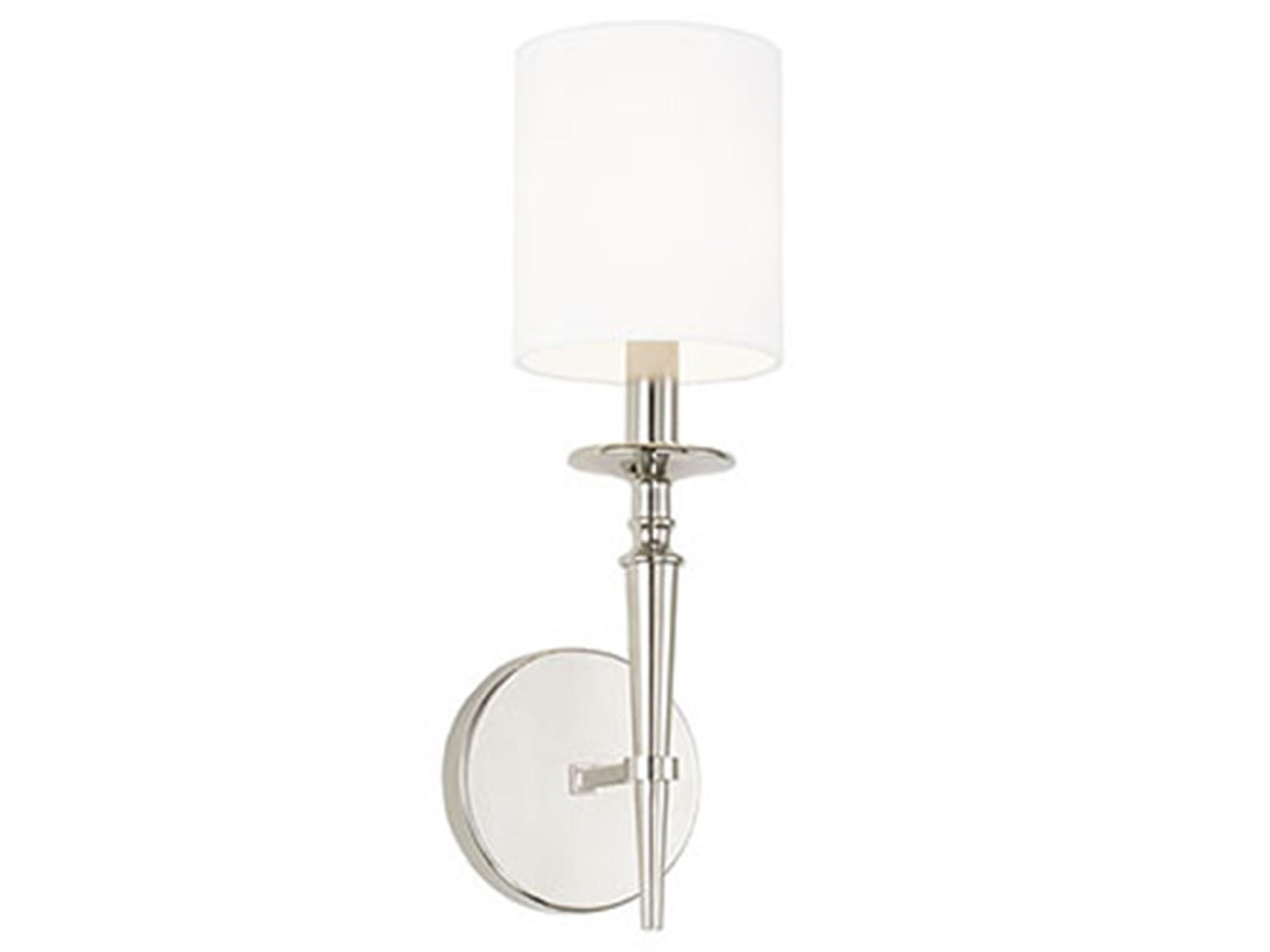 Abbie 1-Light Polished Nickel Wall Sconce