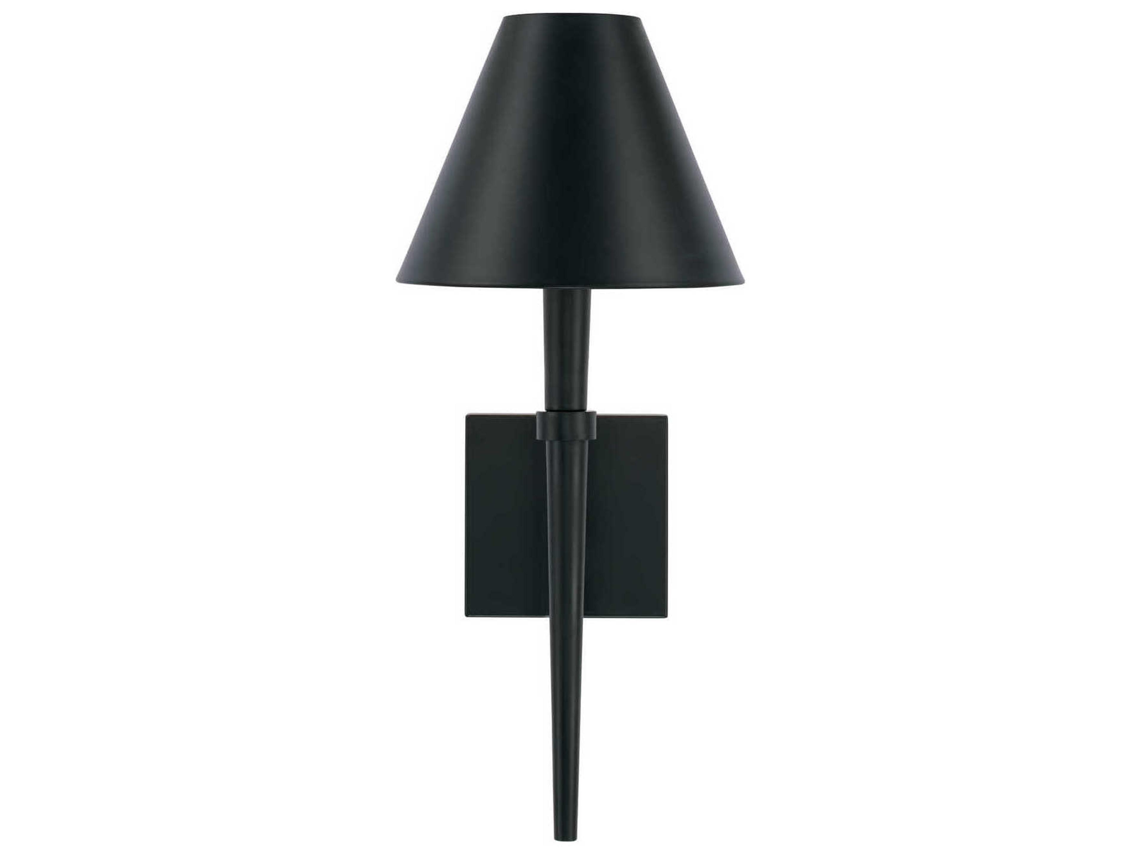 Capital Lighting Holden 1-Light Matte Black Wall Sconce