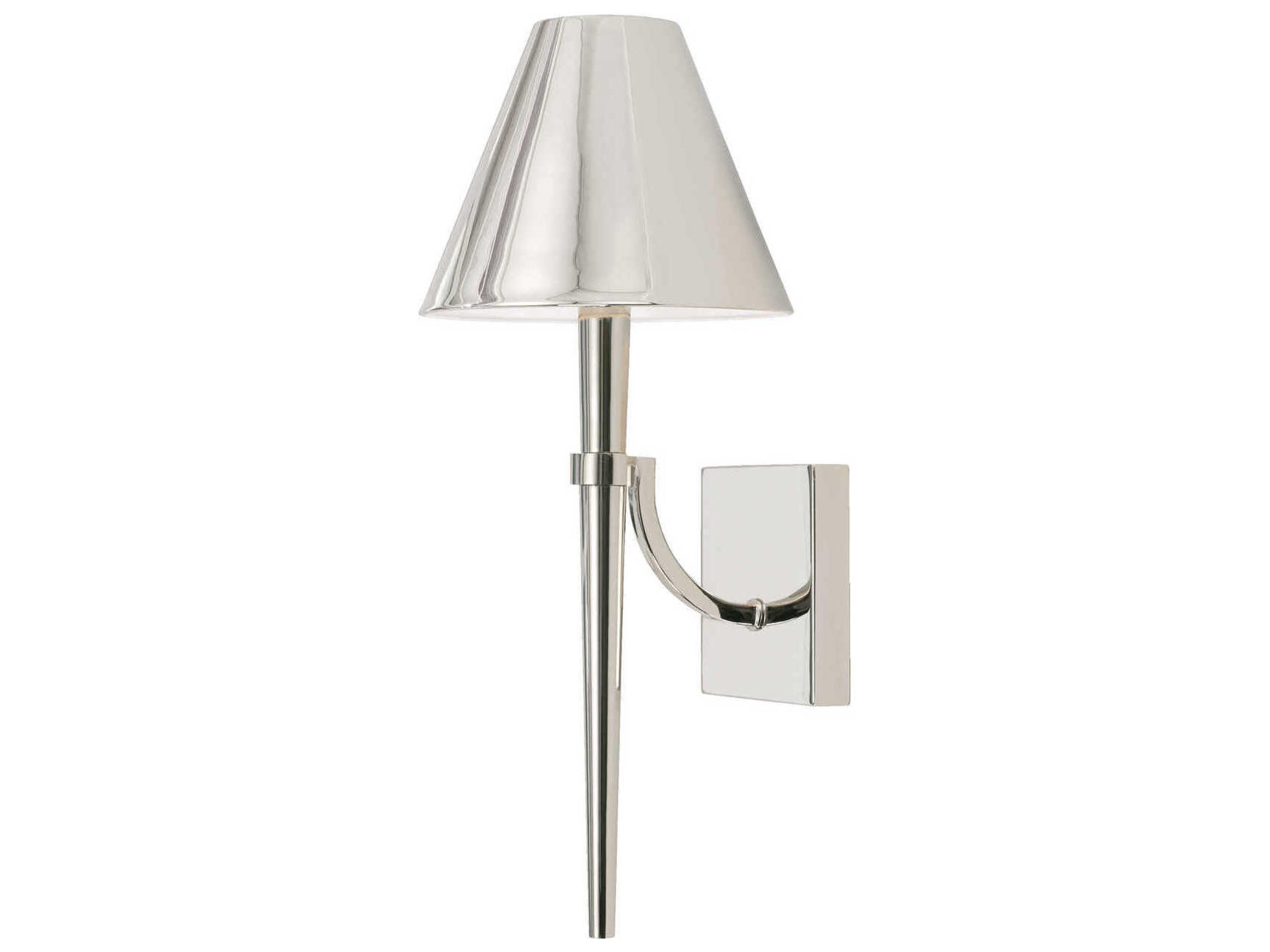 Holden 1-Light Polished Nickel Wall Sconce