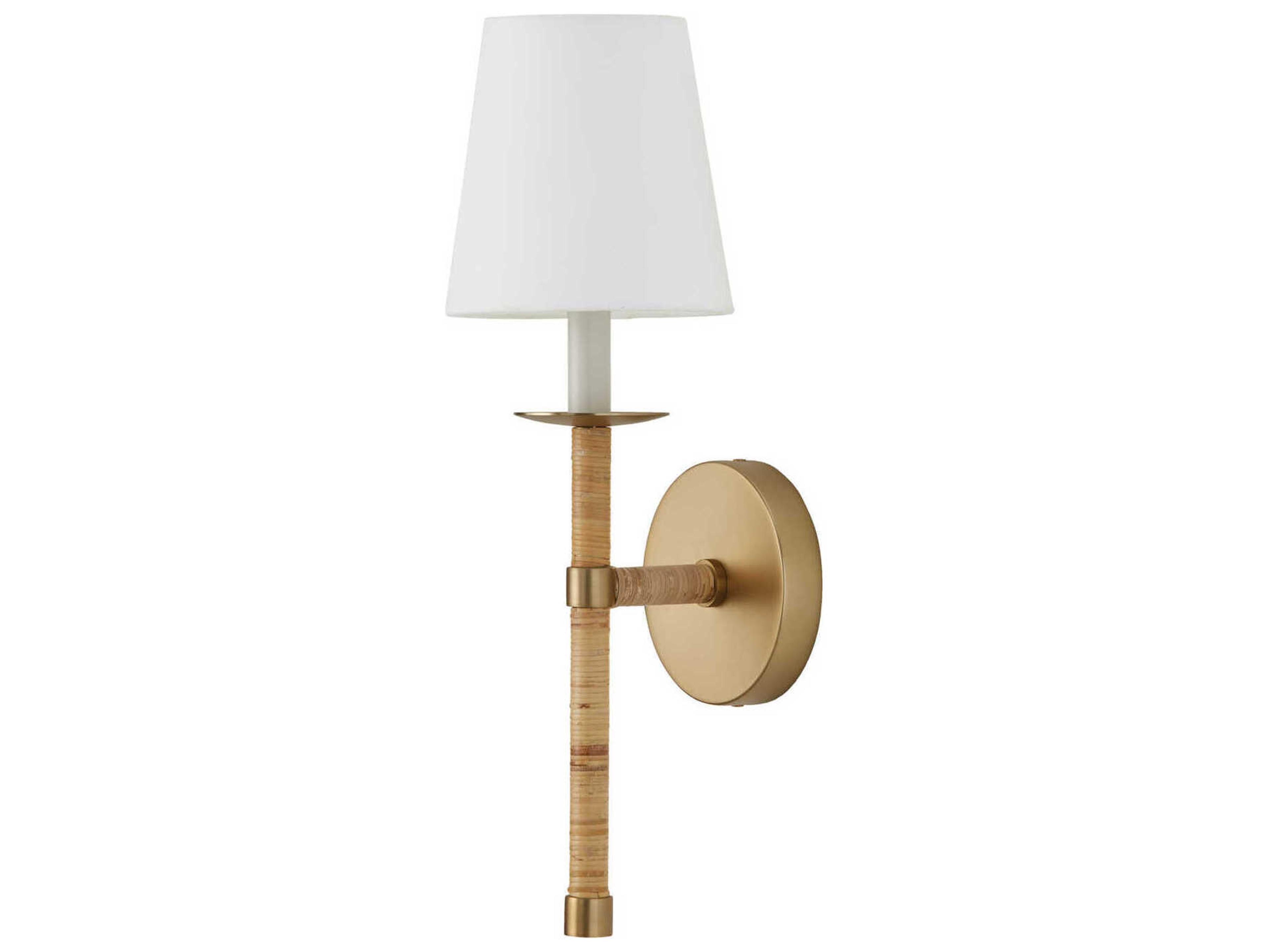 Tulum 1-Light Matte Brass Wall Sconce