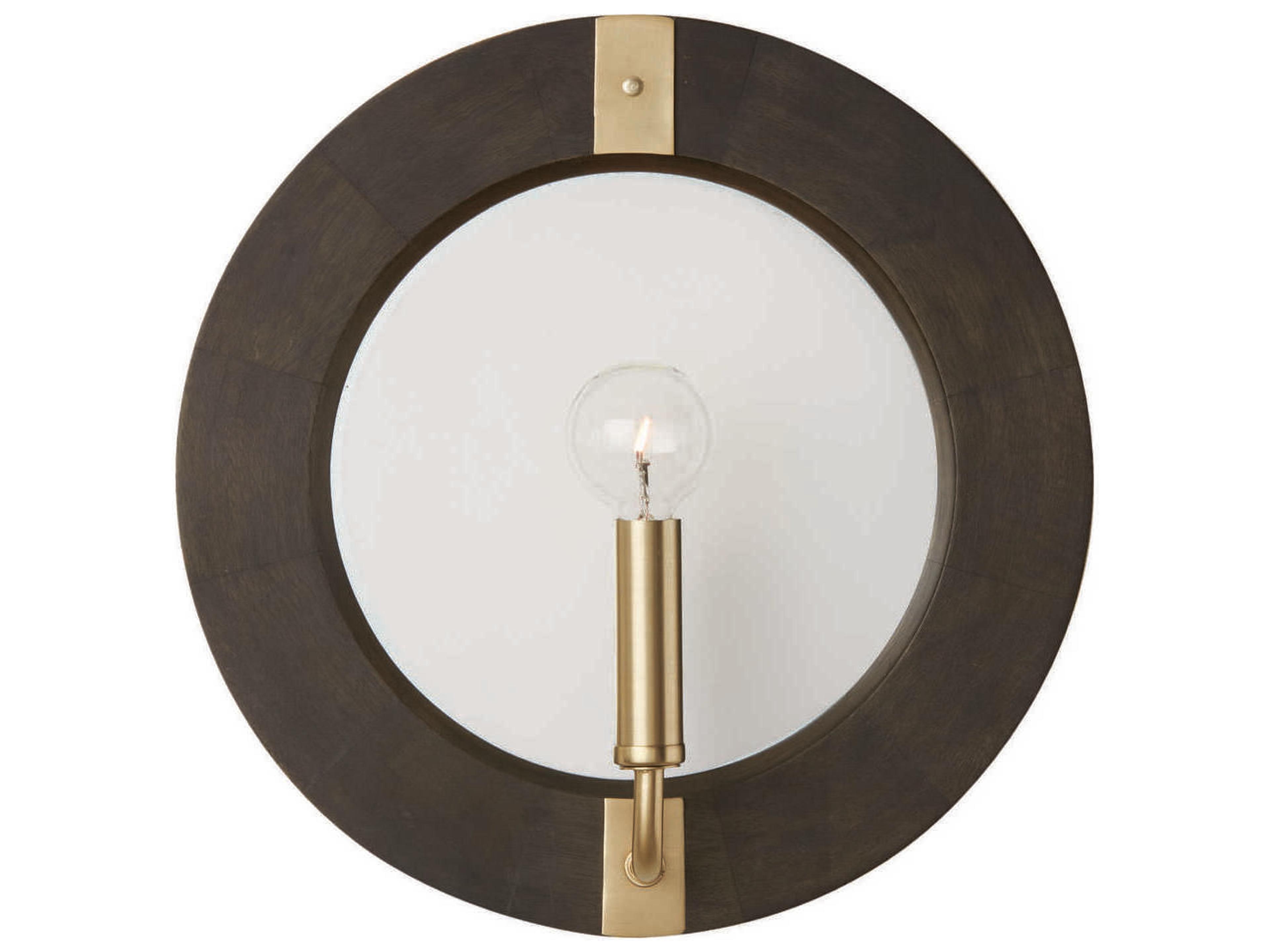 Capital Lighting Finn 1-Light Black Stain Matte Brass Wall Sconce