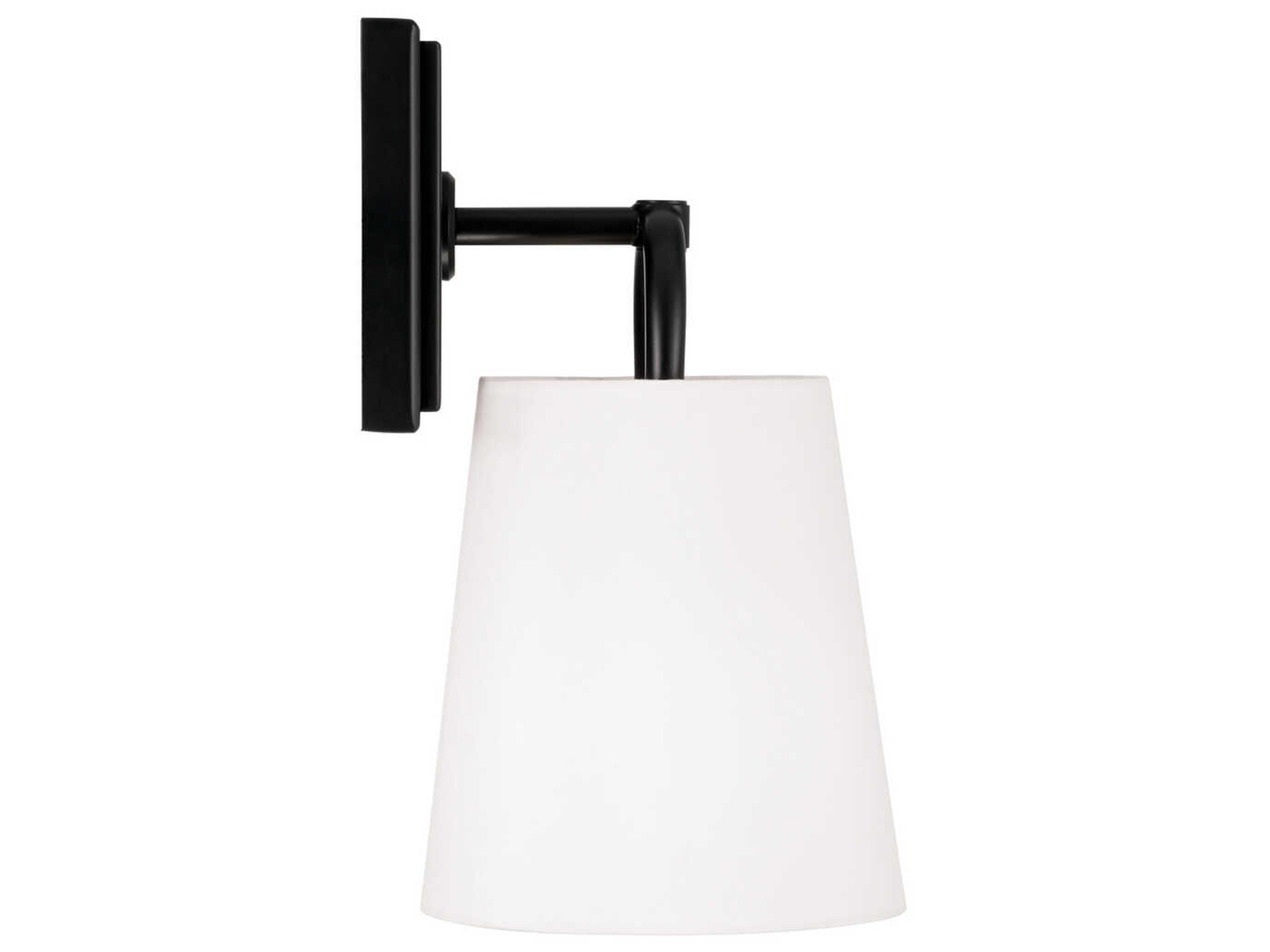 Capital Lighting Brody 1-Light Matte Black Wall Sconce