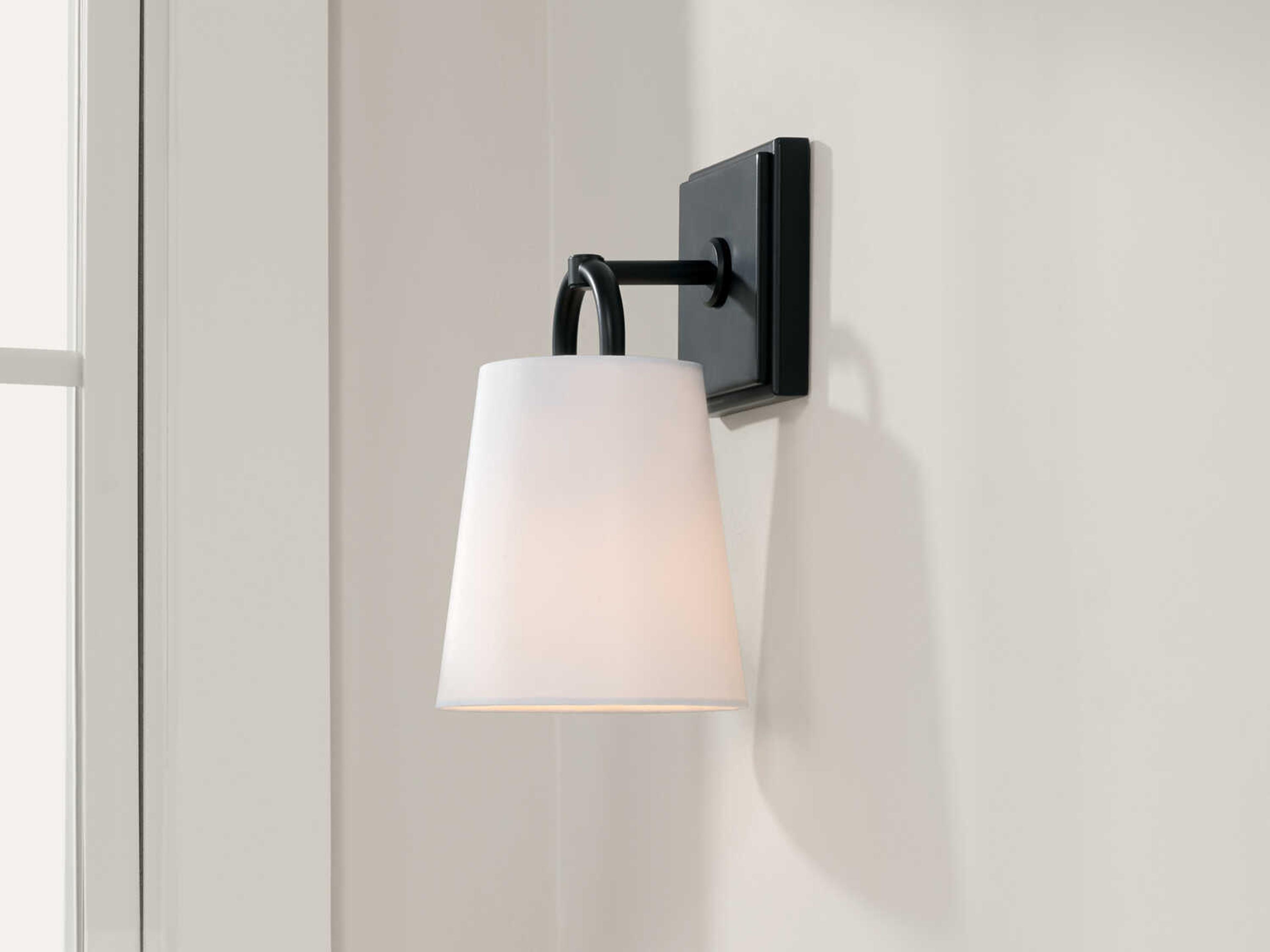 Capital Lighting Brody 1-Light Matte Black Wall Sconce