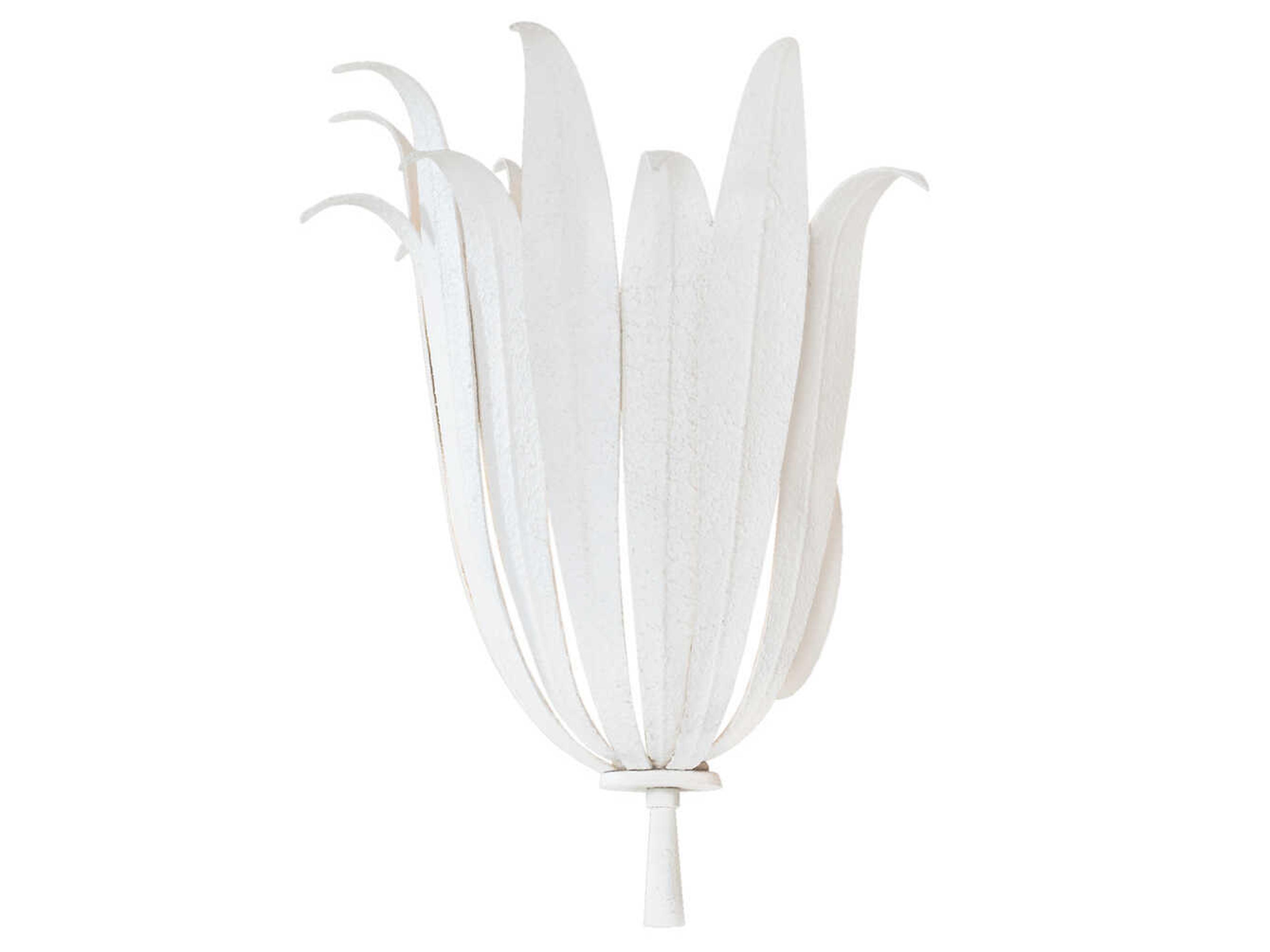 Eden 1-Light Textured White Wall Sconce