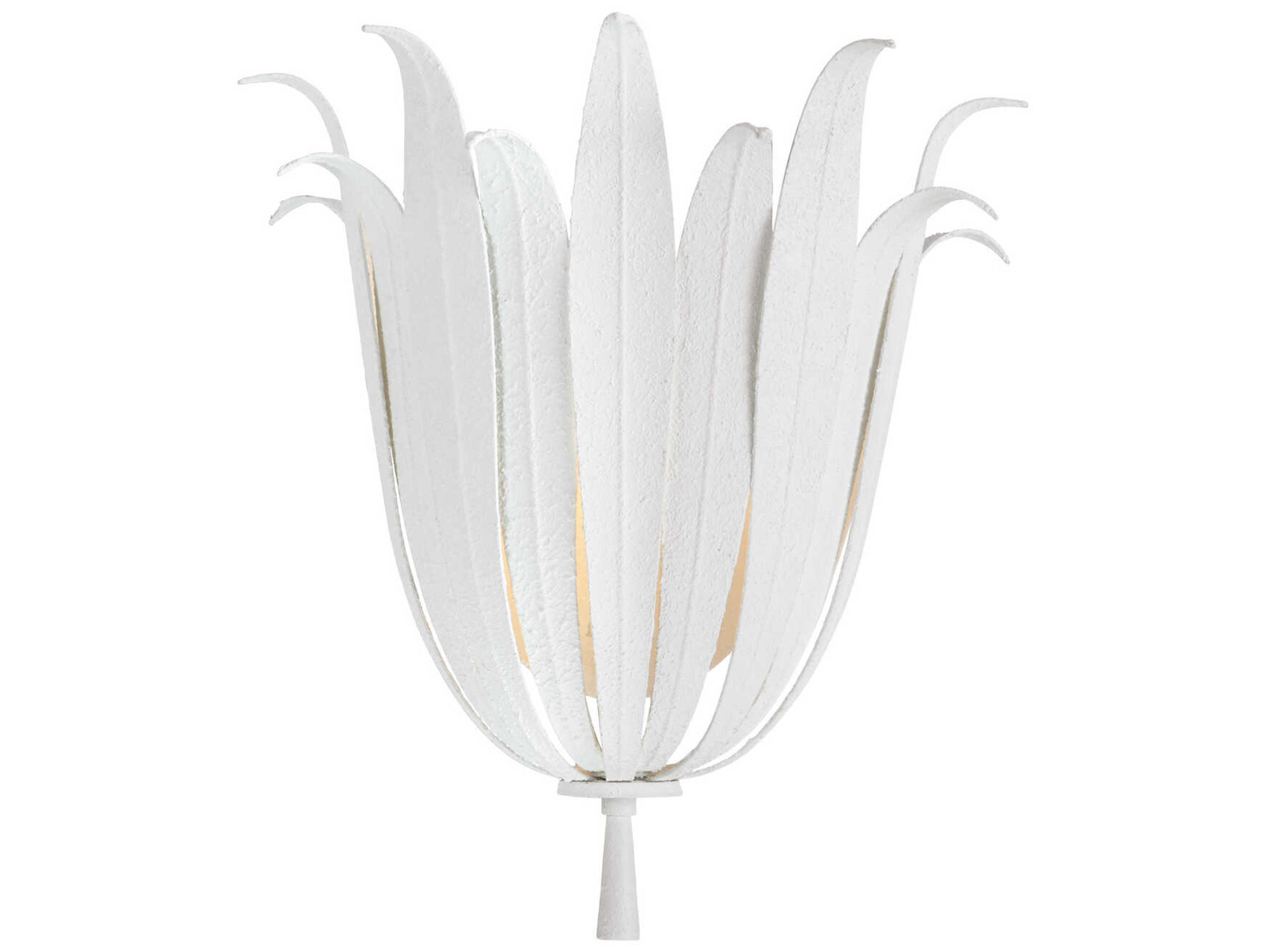 Capital Lighting Eden 1-Light Textured White Wall Sconce