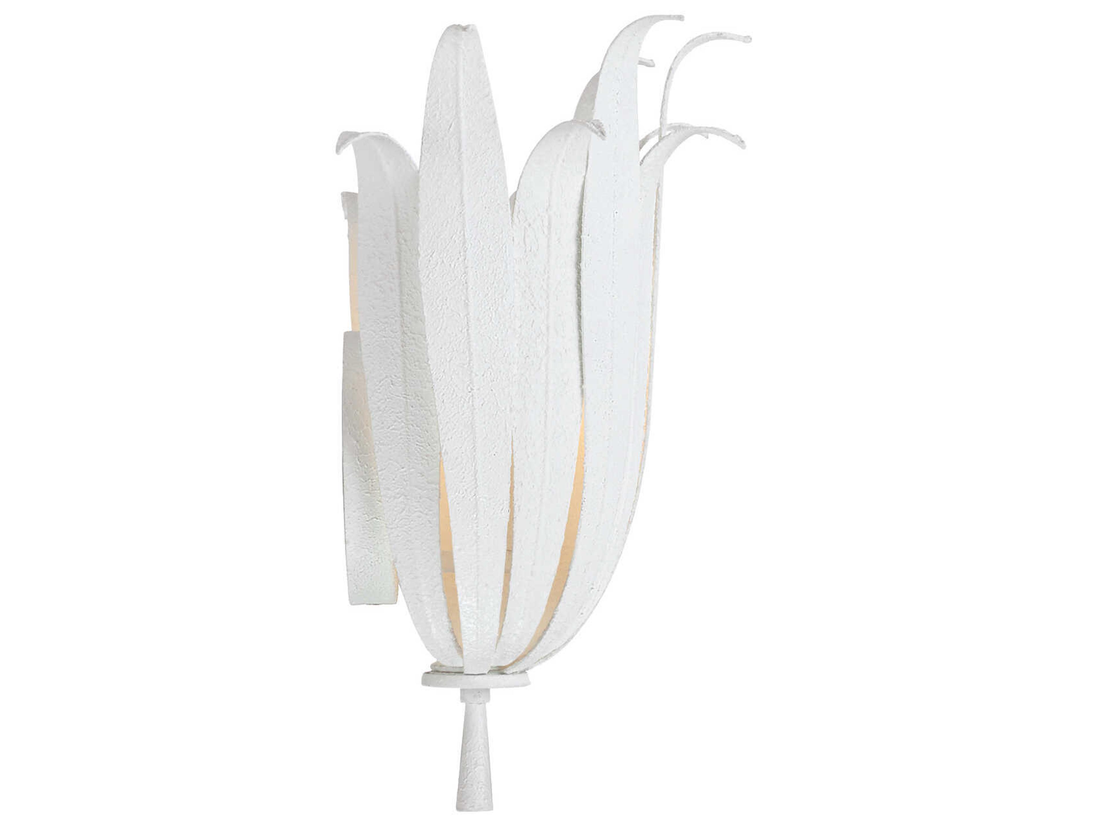 Capital Lighting Eden 1-Light Textured White Wall Sconce