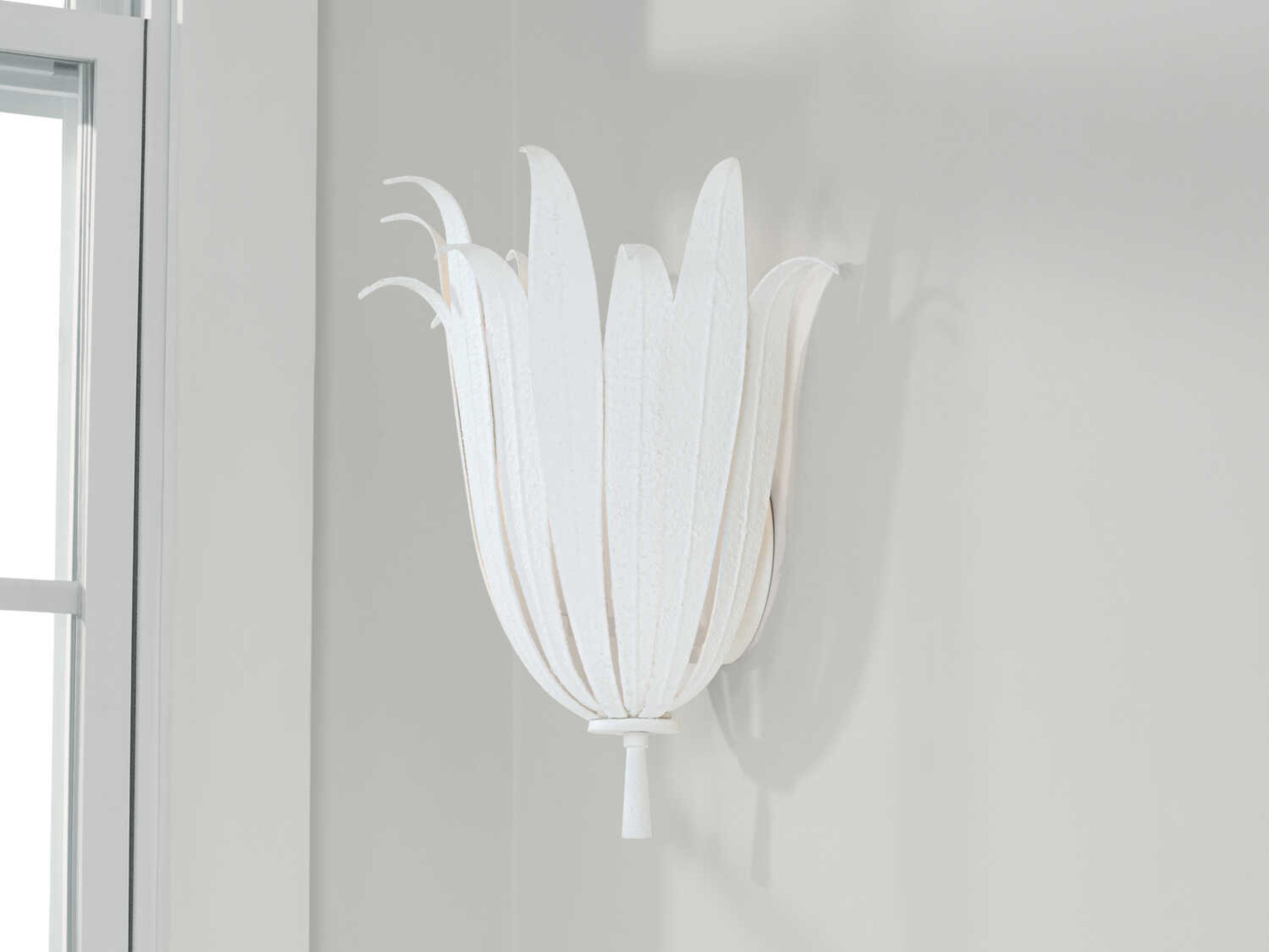 Capital Lighting Eden 1-Light Textured White Wall Sconce
