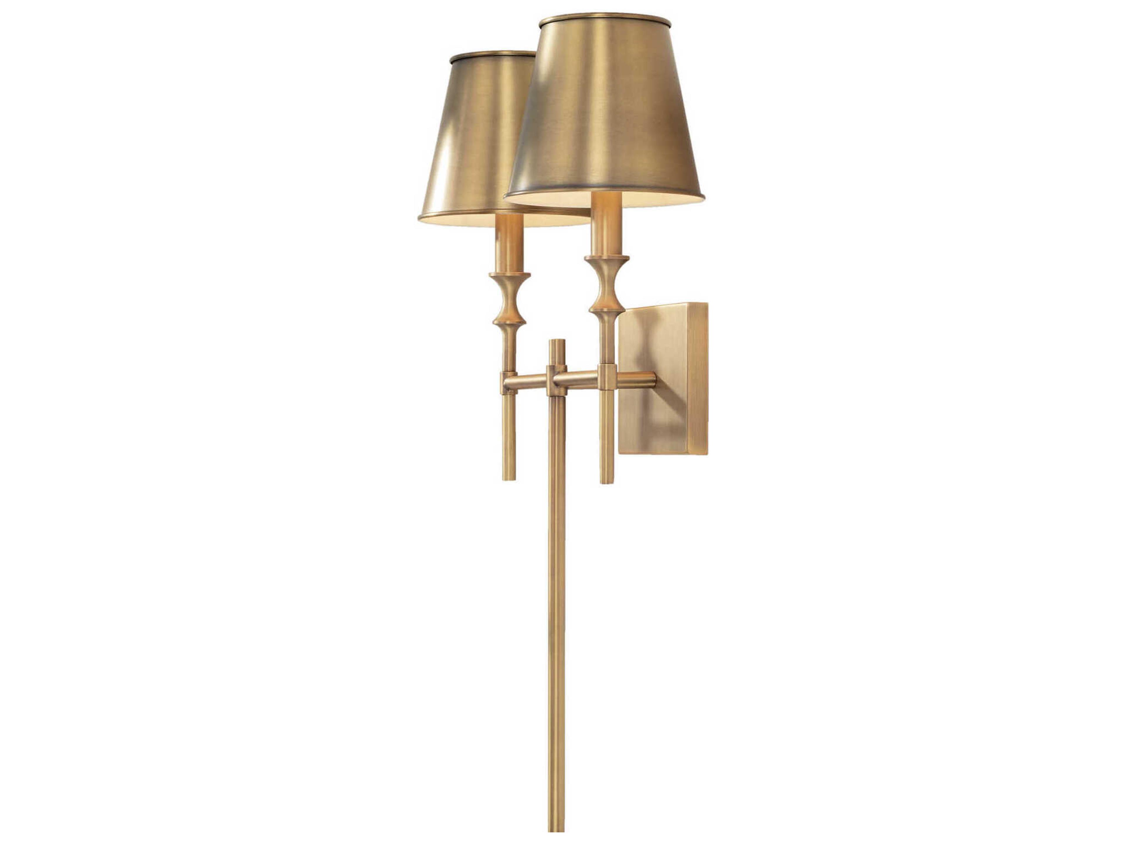Capital Lighting Whitney 2-Light Aged Brass Wall Sconce