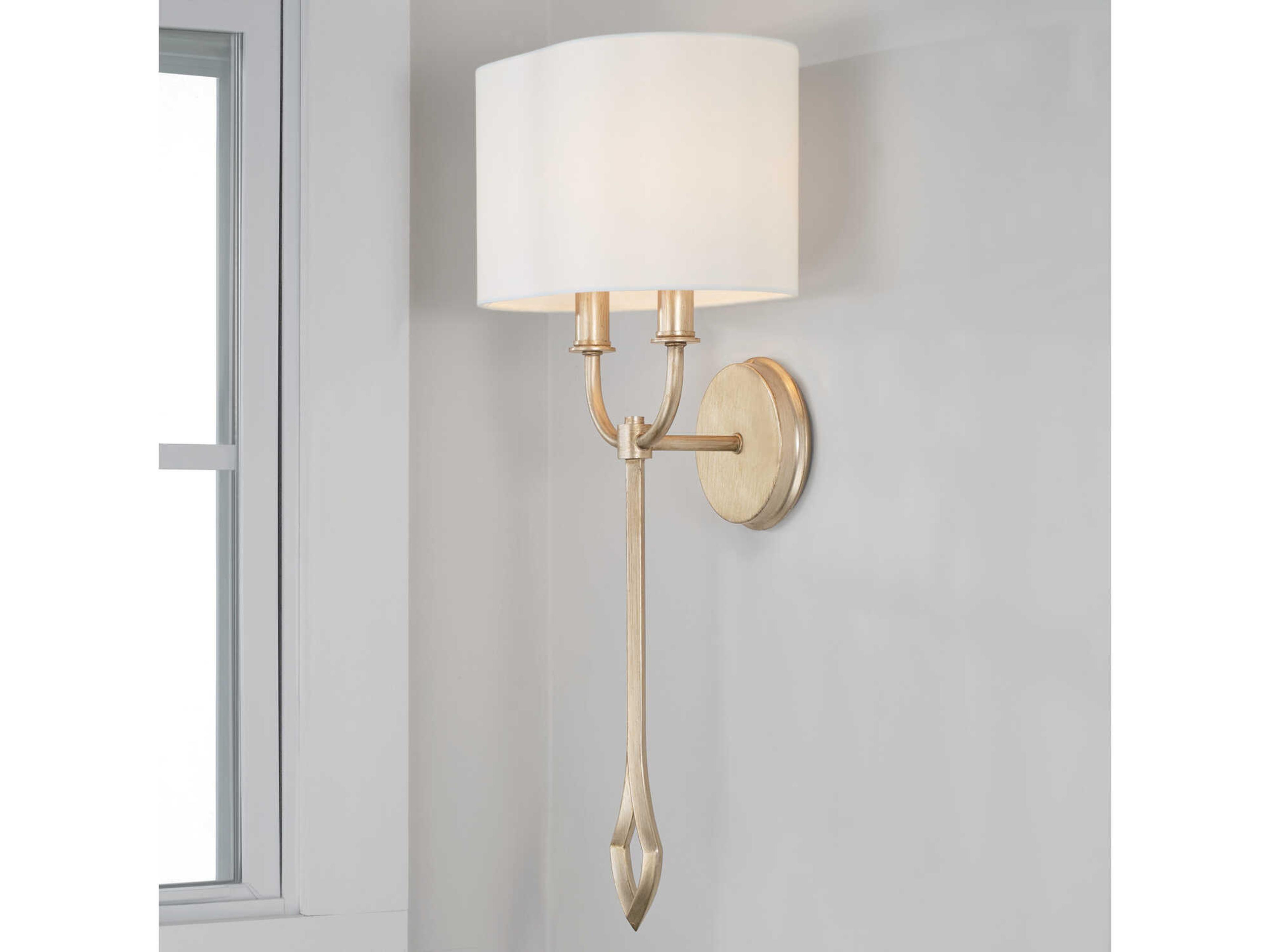 Capital Lighting Claire 2-Light Brushed Champagne Gold Wall Sconce
