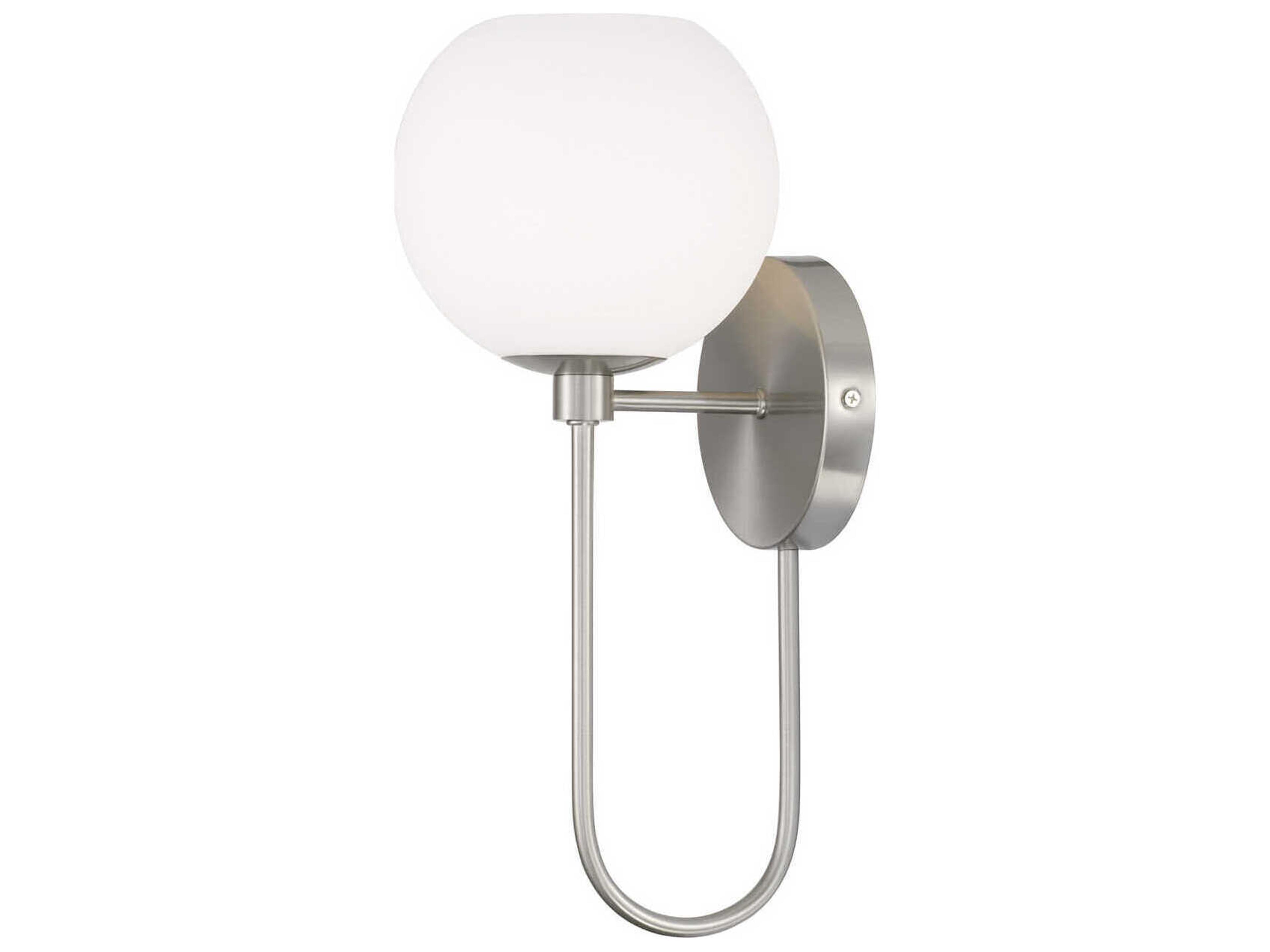 Ansley 1-Light Brushed Nickel Wall Sconce