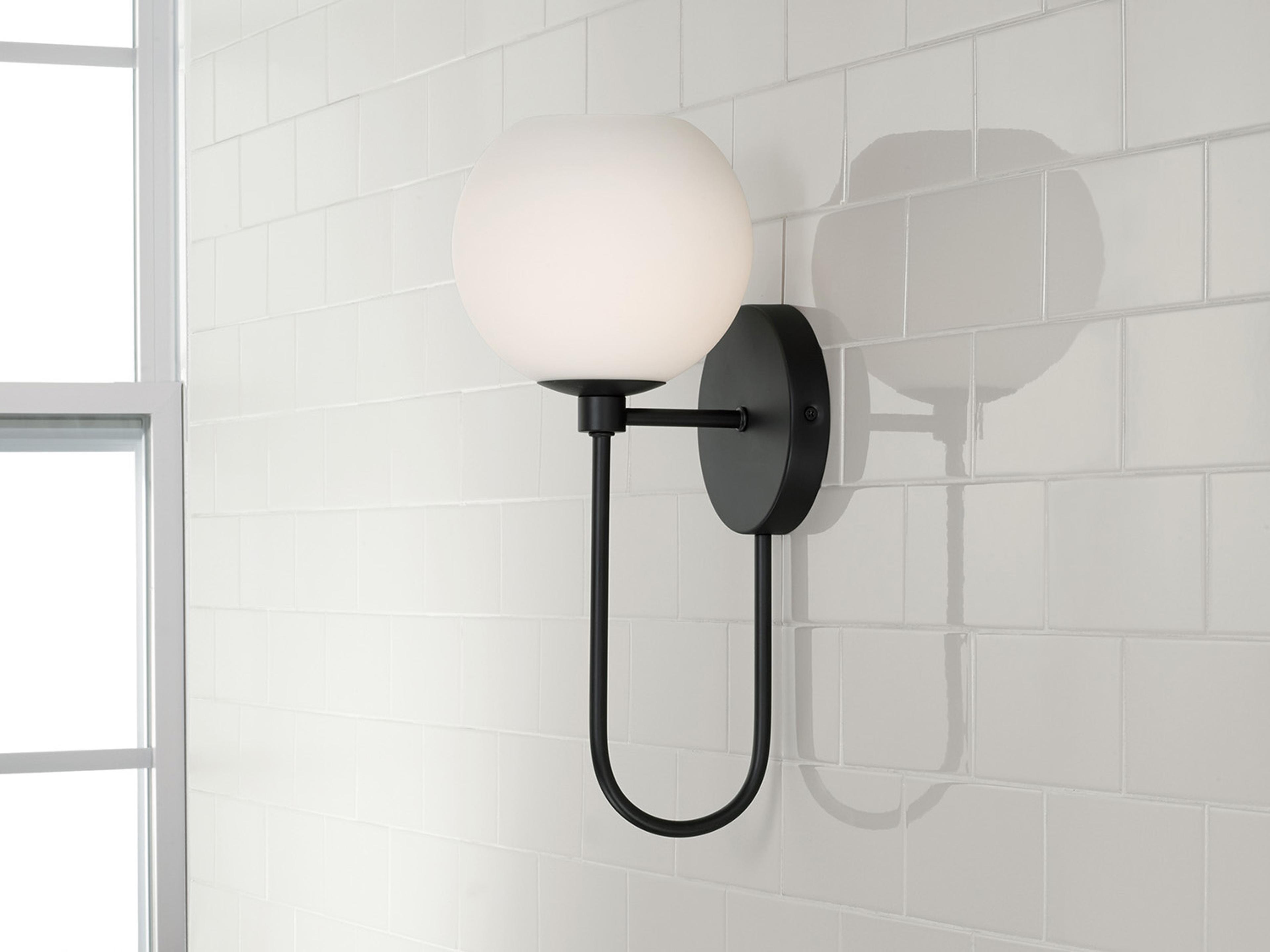 Capital Lighting Ansley 1-Light Matte Black Wall Sconce