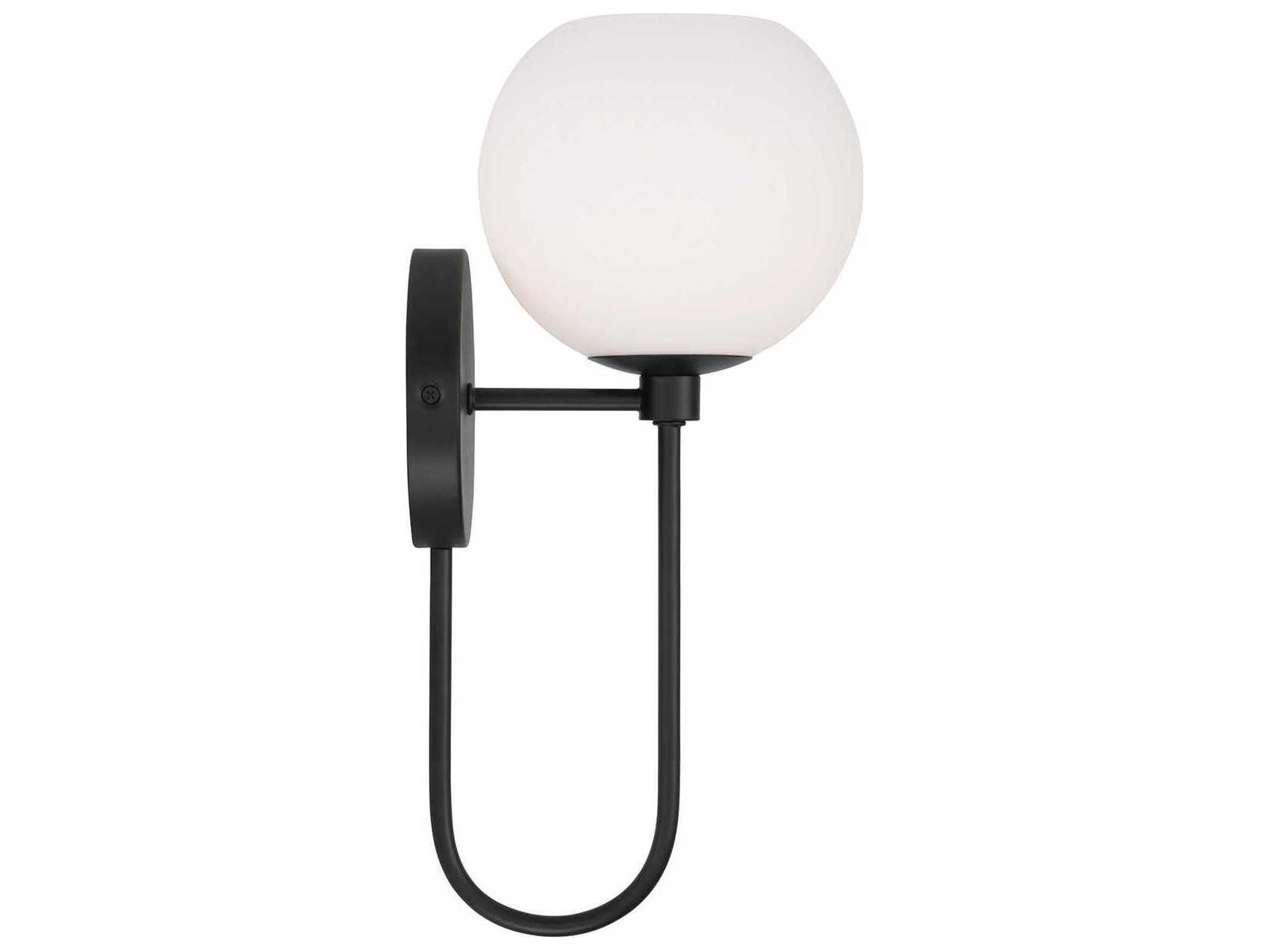 Capital Lighting Ansley 1-Light Matte Black Wall Sconce