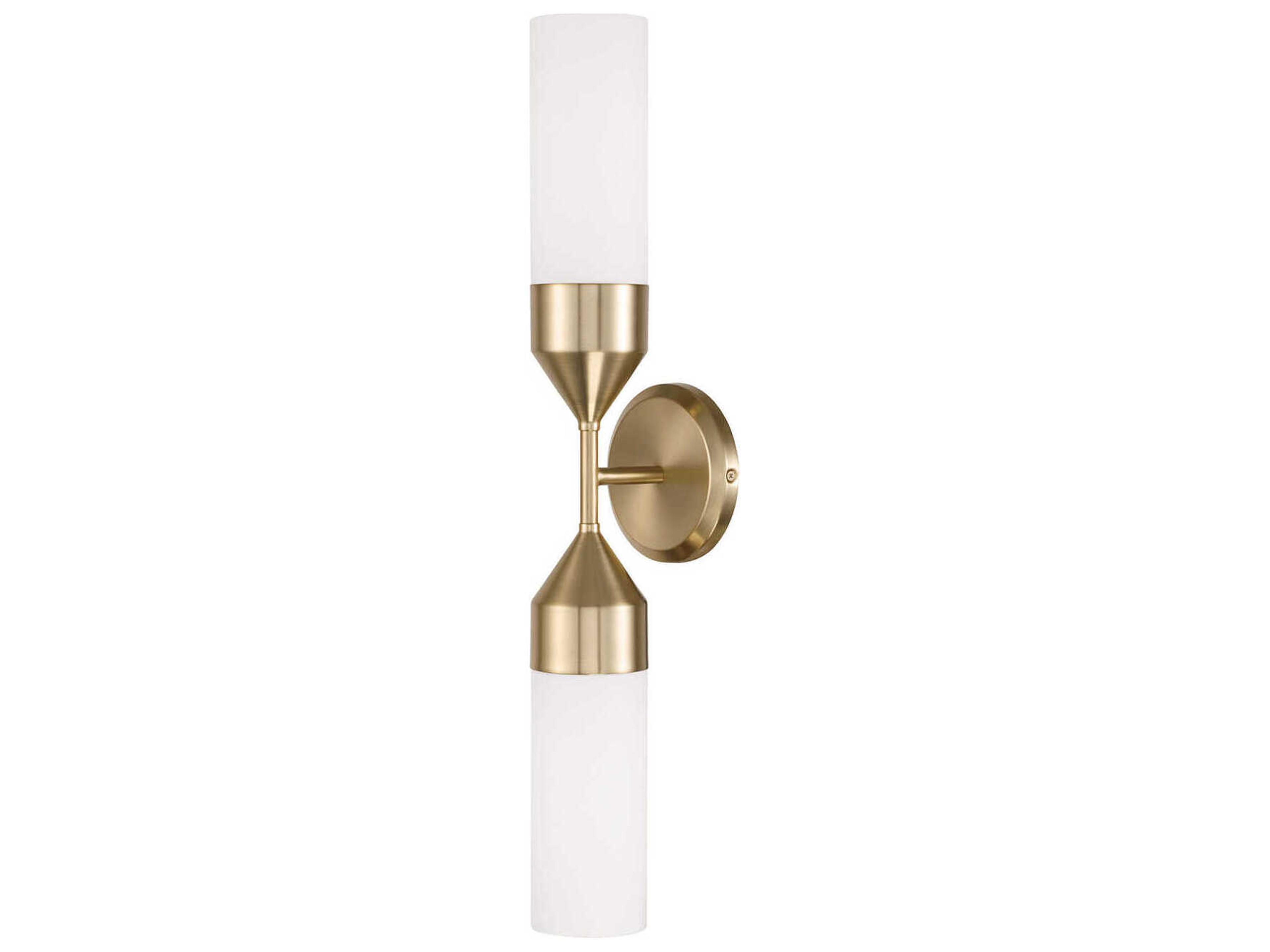 Devon 2-Light Matte Brass Wall Sconce