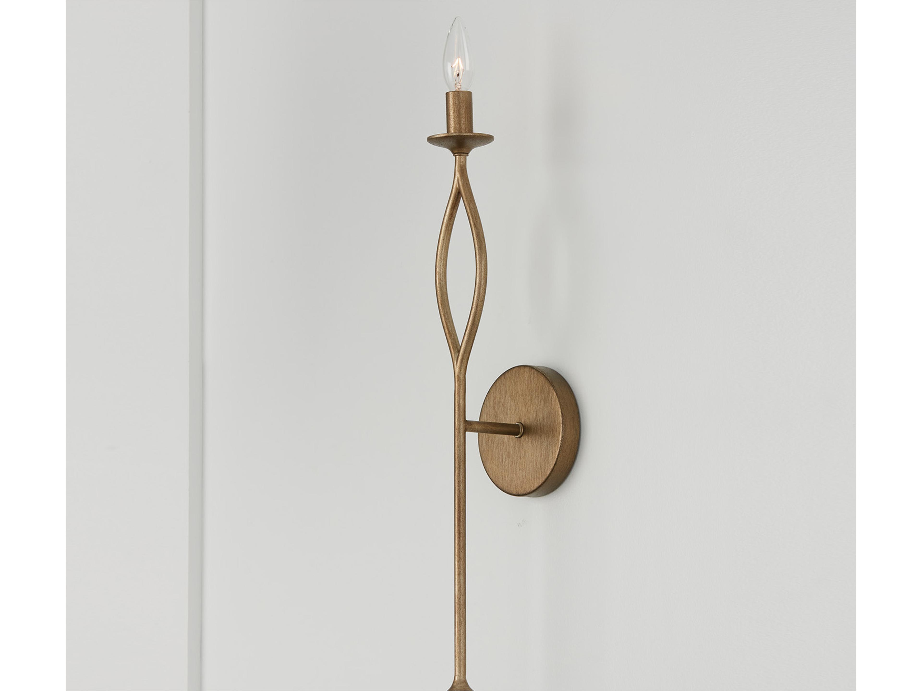 Capital Lighting Cohen 1-Light Mystic Luster Brass Wall Sconce
