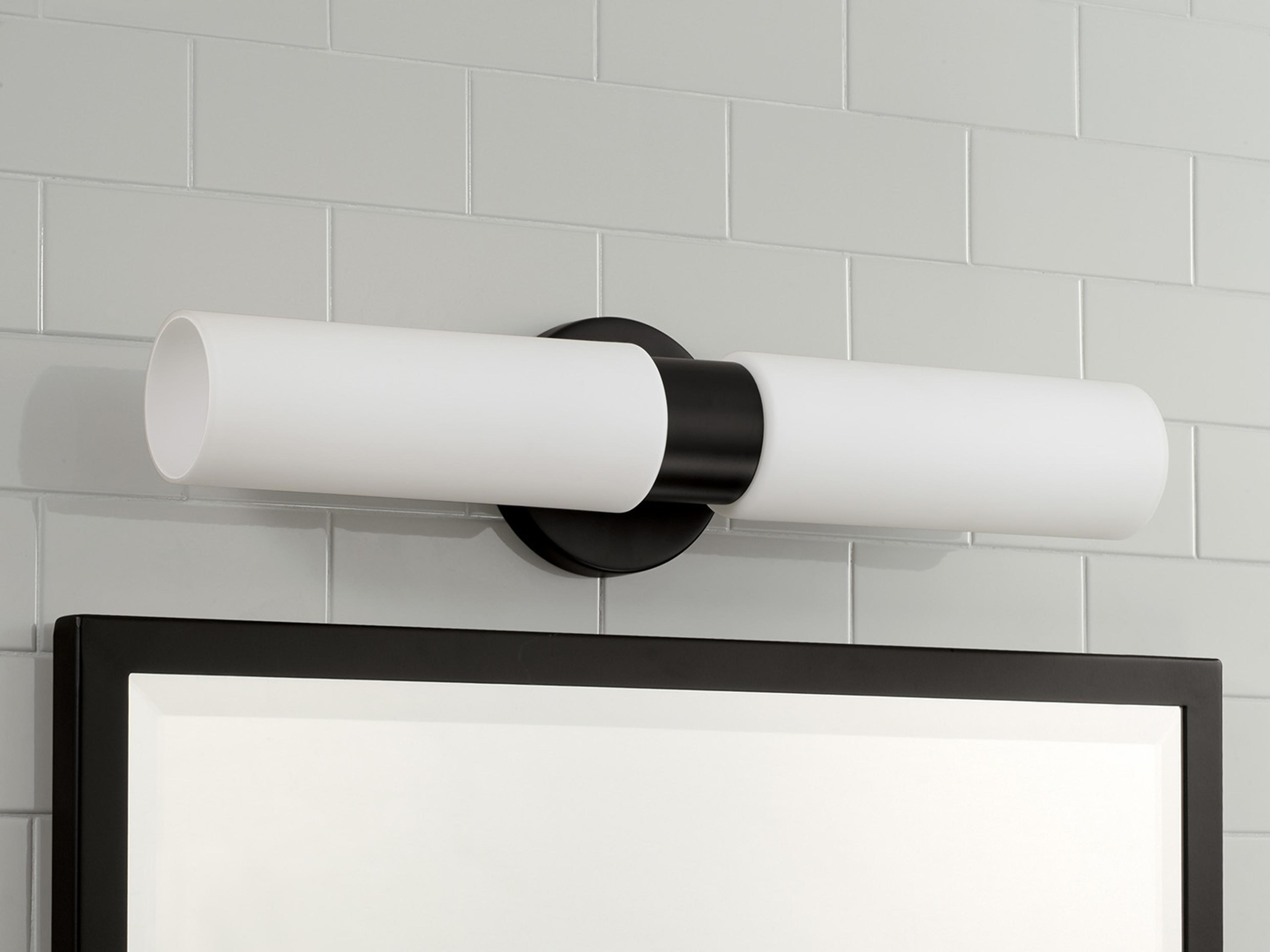 Capital Lighting Theo 2-Light Matte Black Wall Sconce