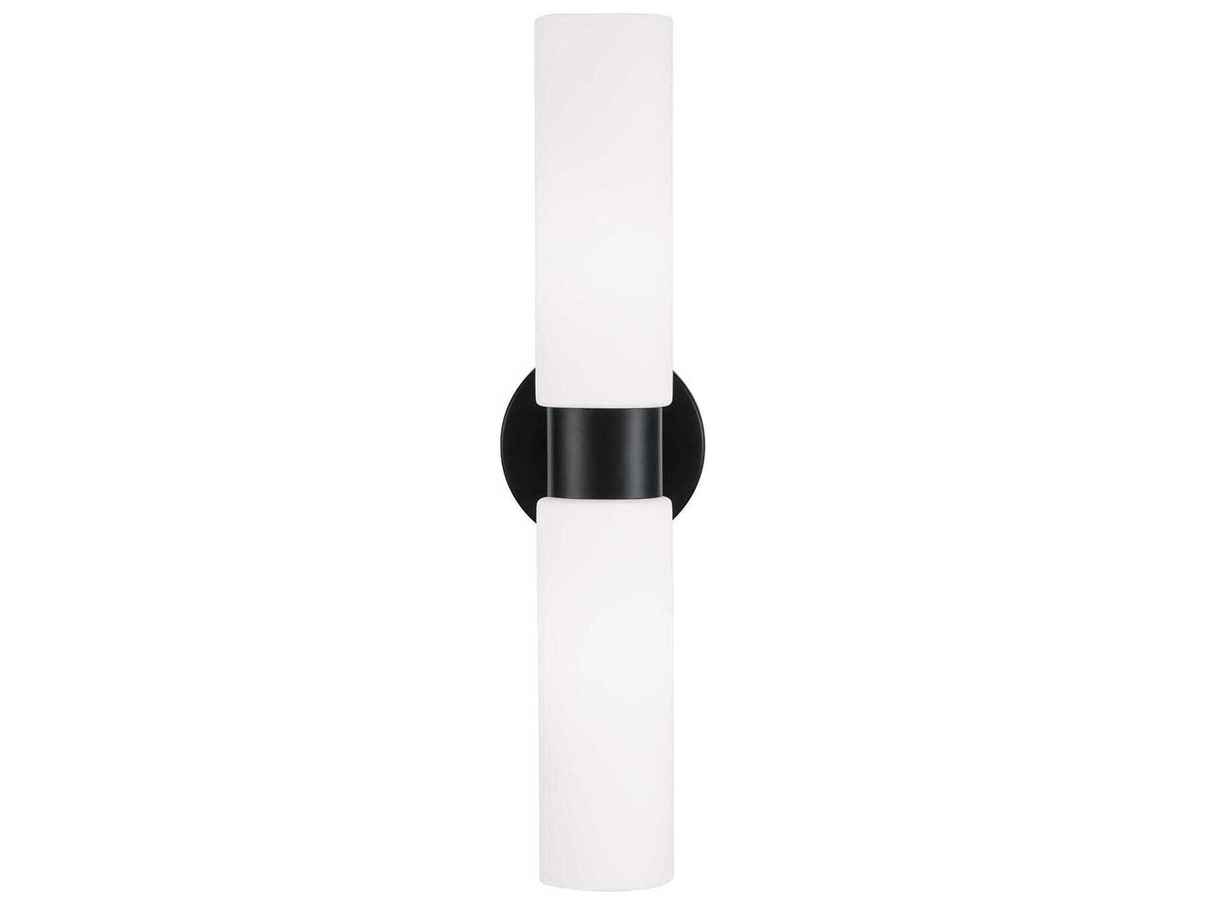 Capital Lighting Theo 2-Light Matte Black Wall Sconce