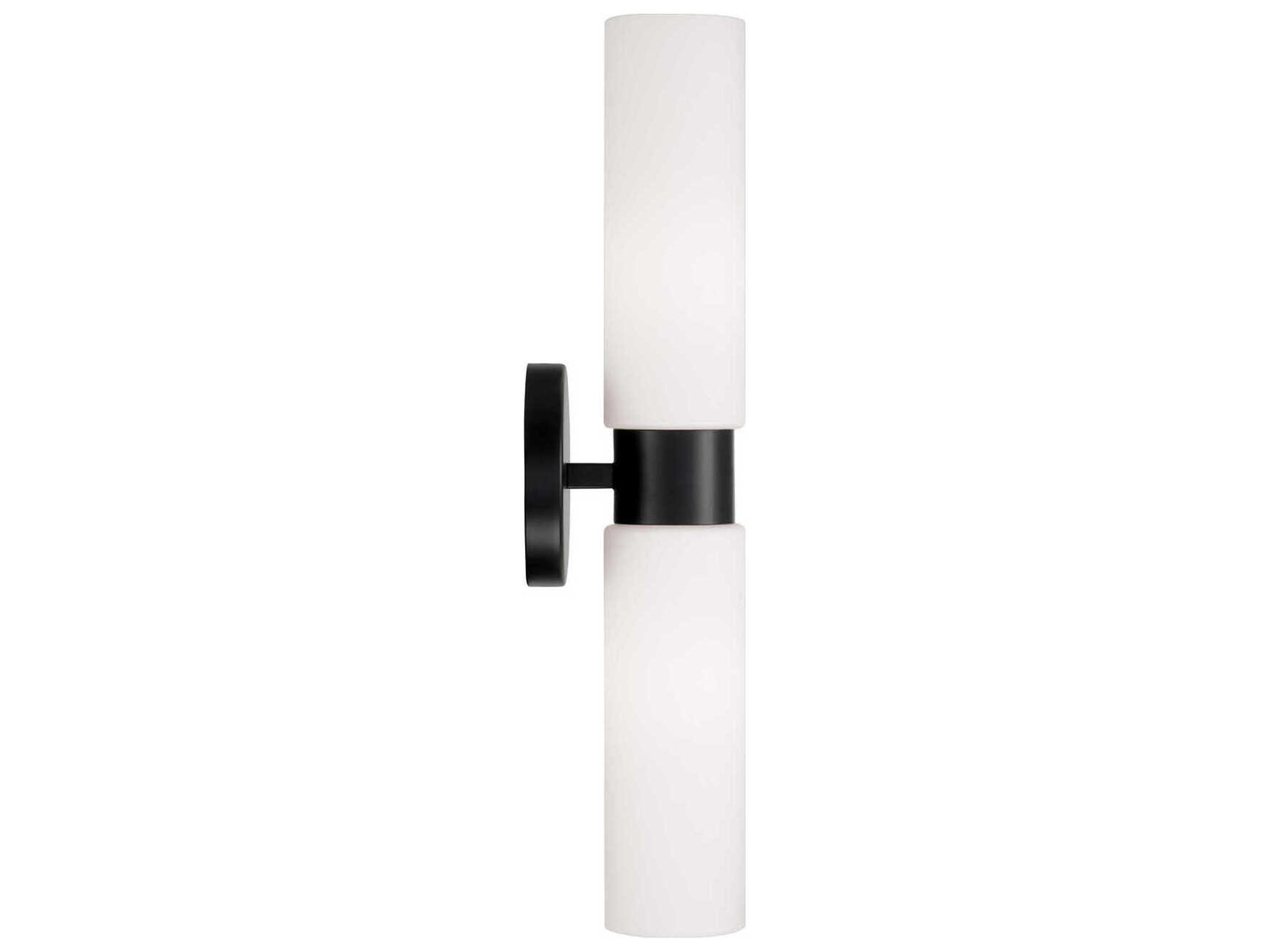 Capital Lighting Theo 2-Light Matte Black Wall Sconce