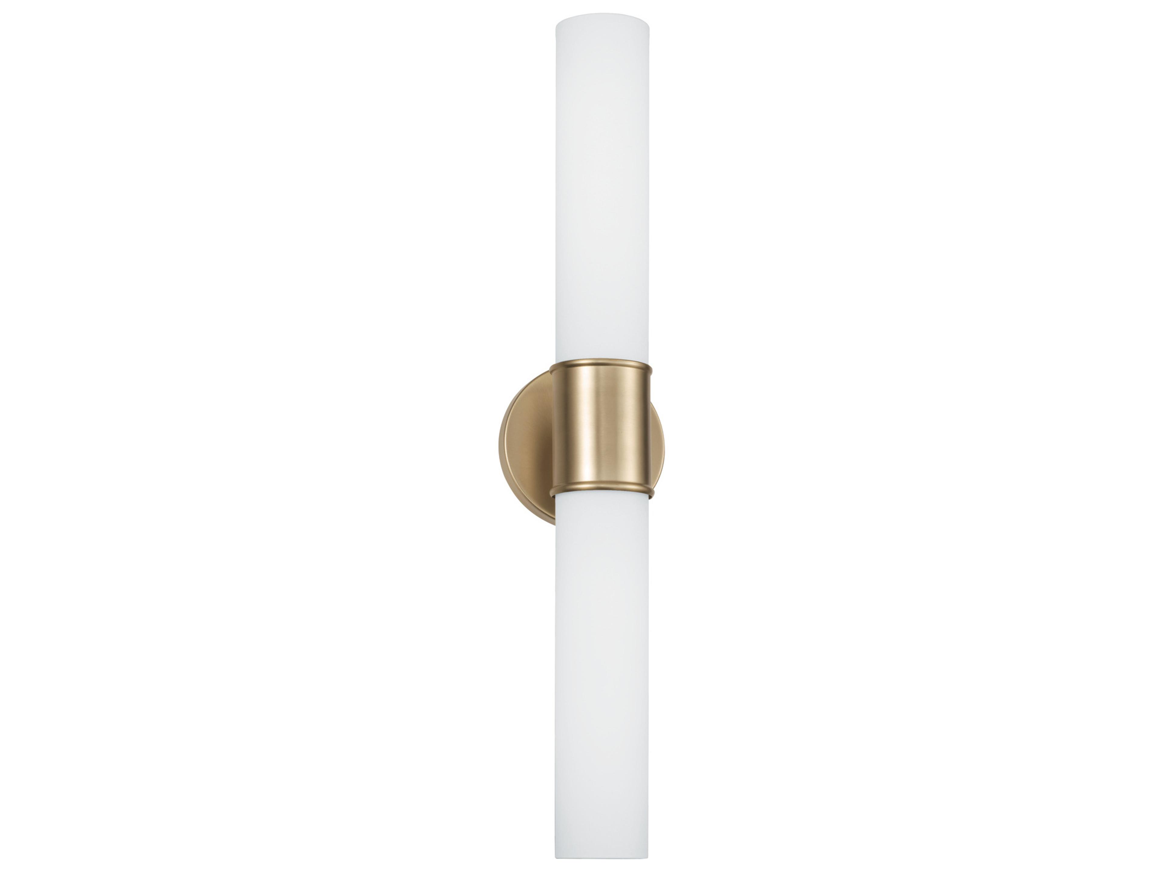 Parson 2-Light Matte Brass Wall Sconce