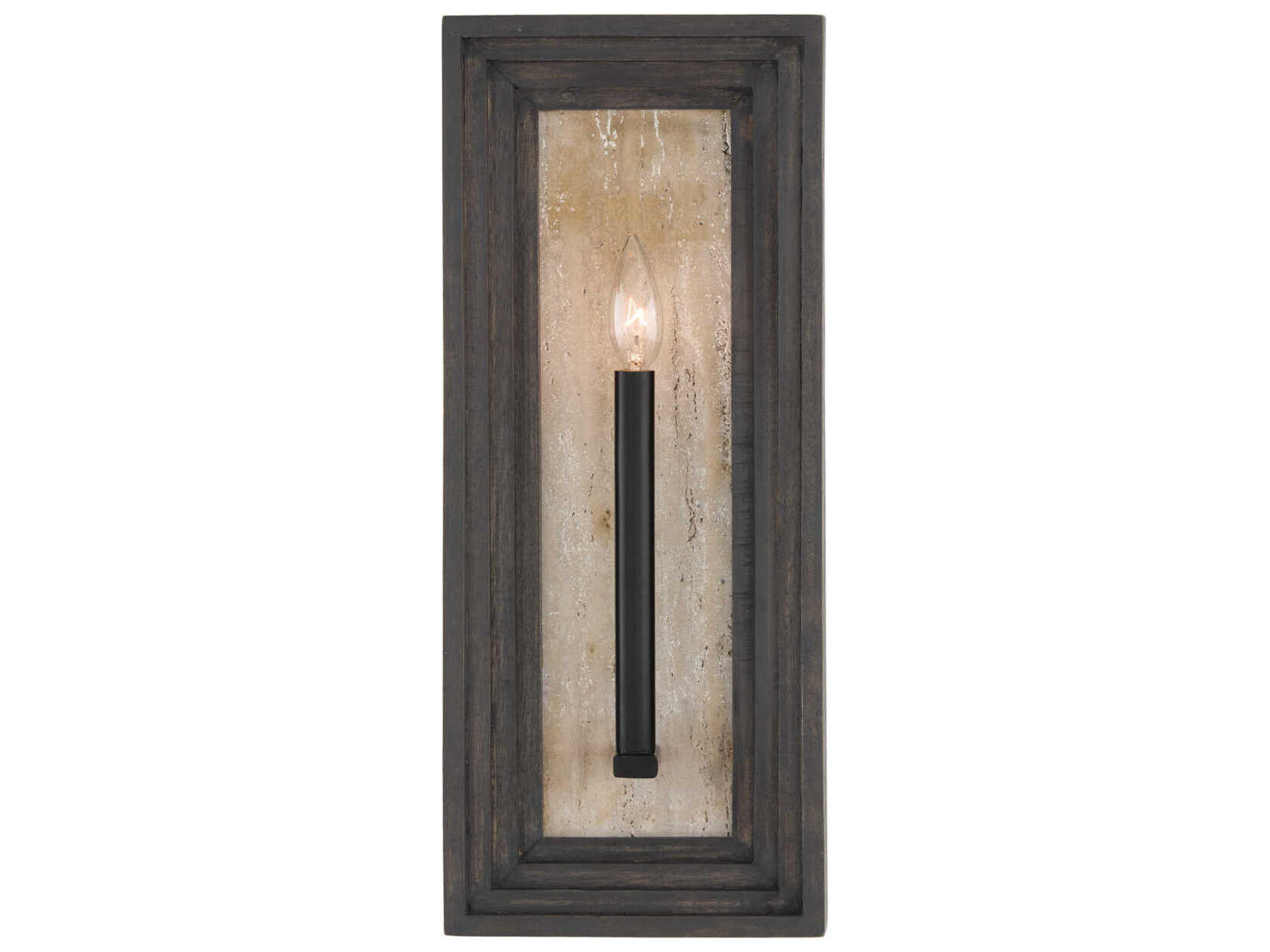 Capital Lighting Dunn 1-Light Espresso Stain Black Wall Sconce