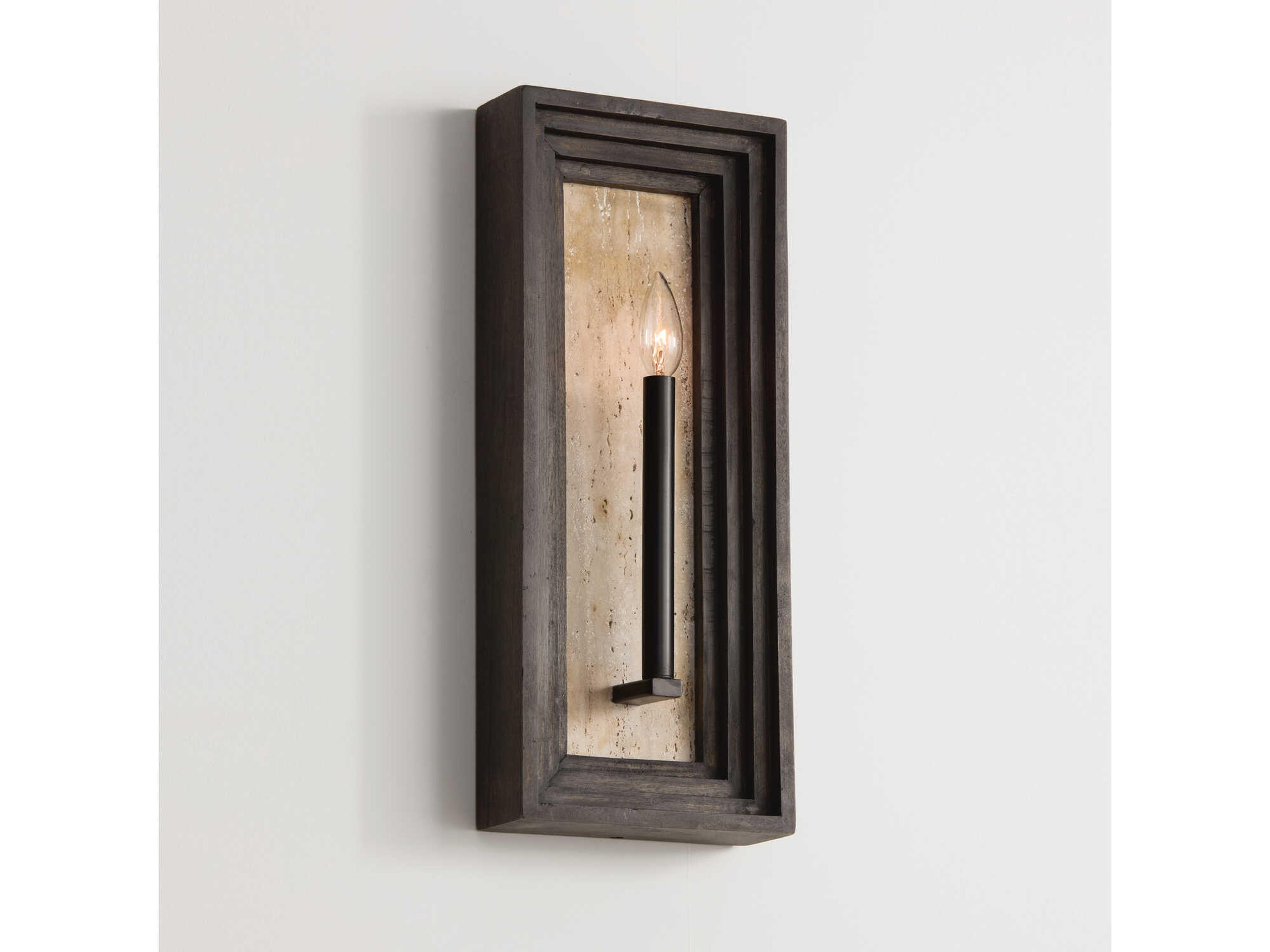 Capital Lighting Dunn 1-Light Espresso Stain Black Wall Sconce