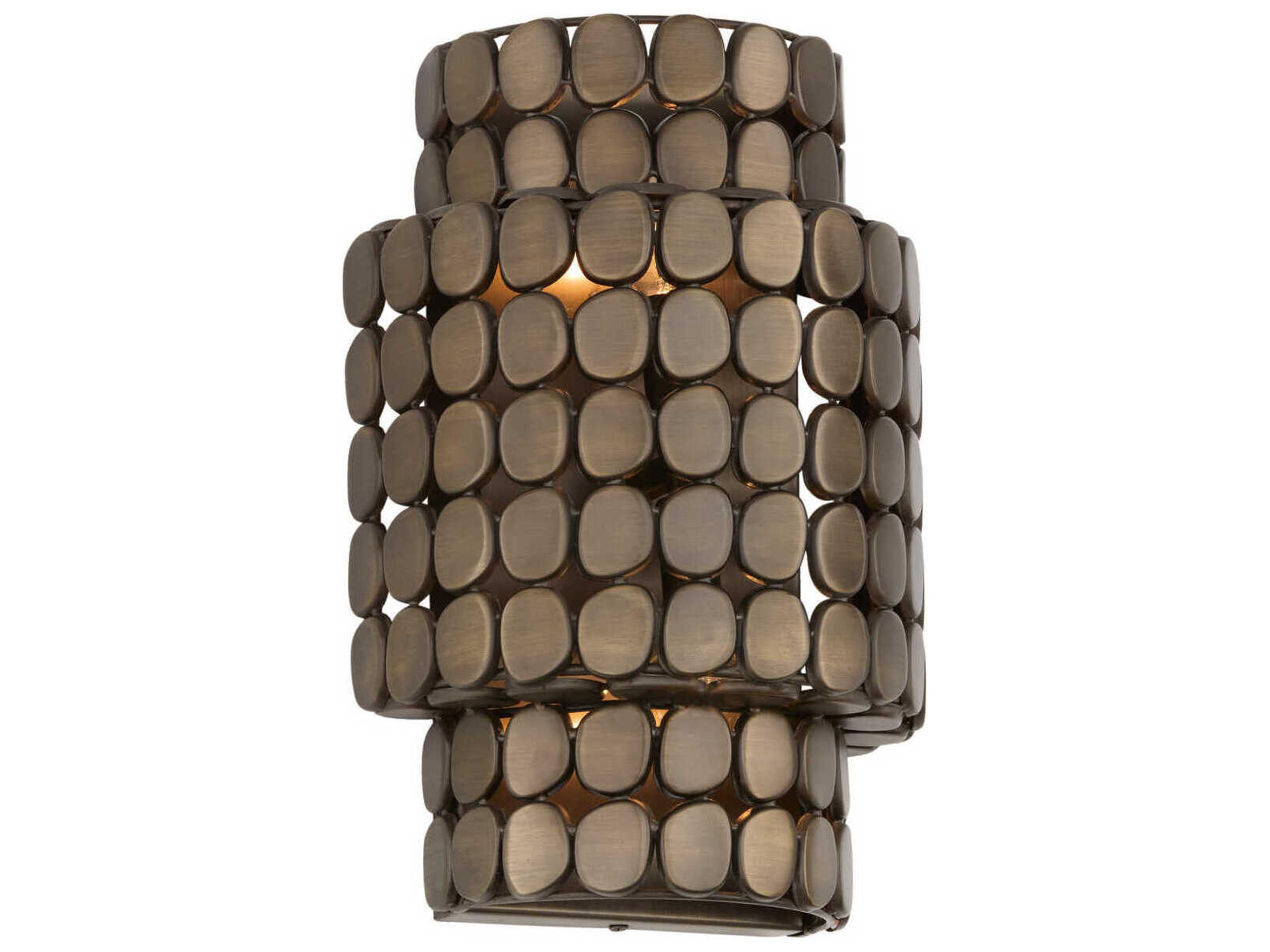 Eliana 2-Light Dark Brass Wall Sconce