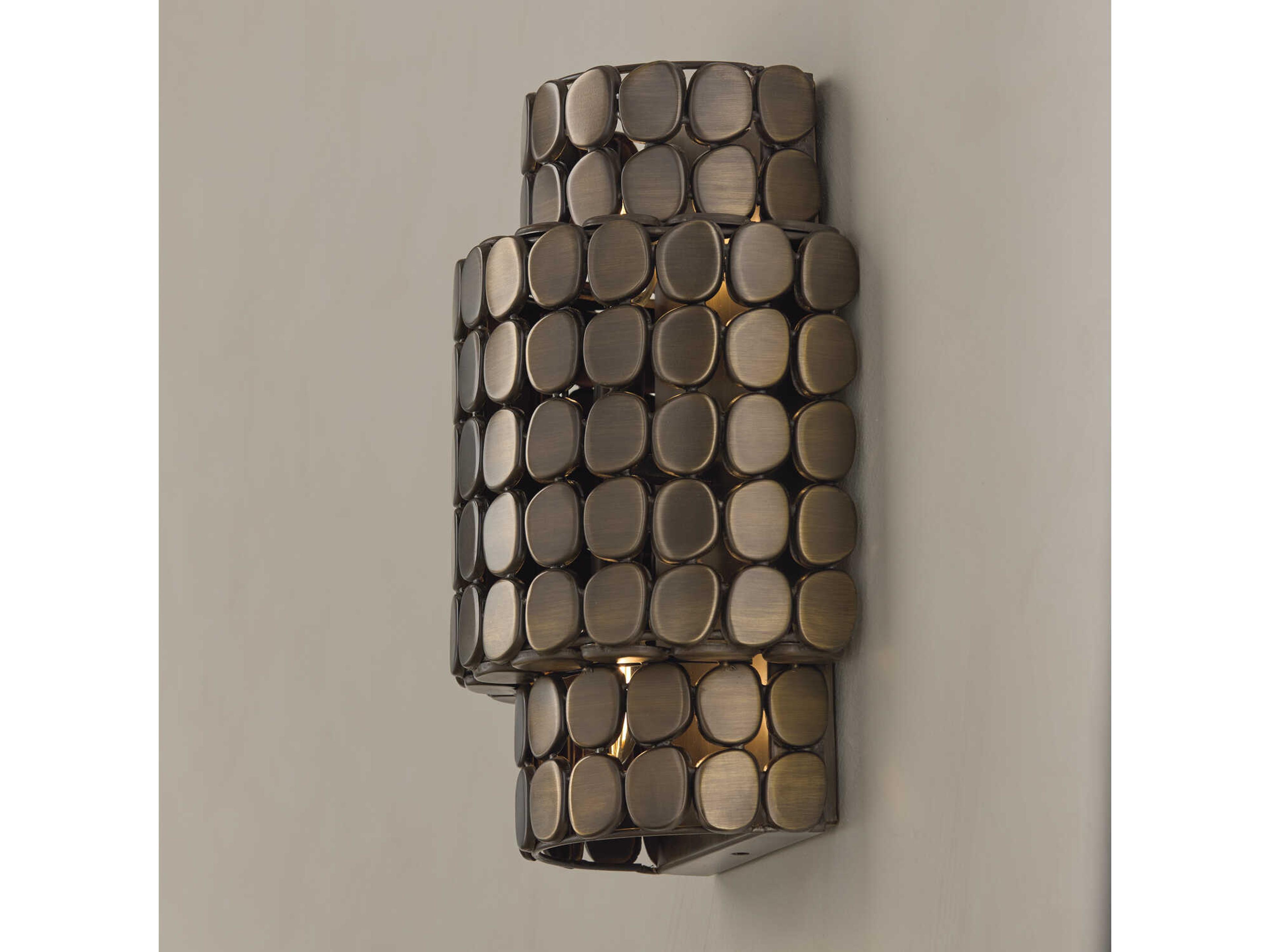 Capital Lighting Eliana 2-Light Dark Brass Wall Sconce