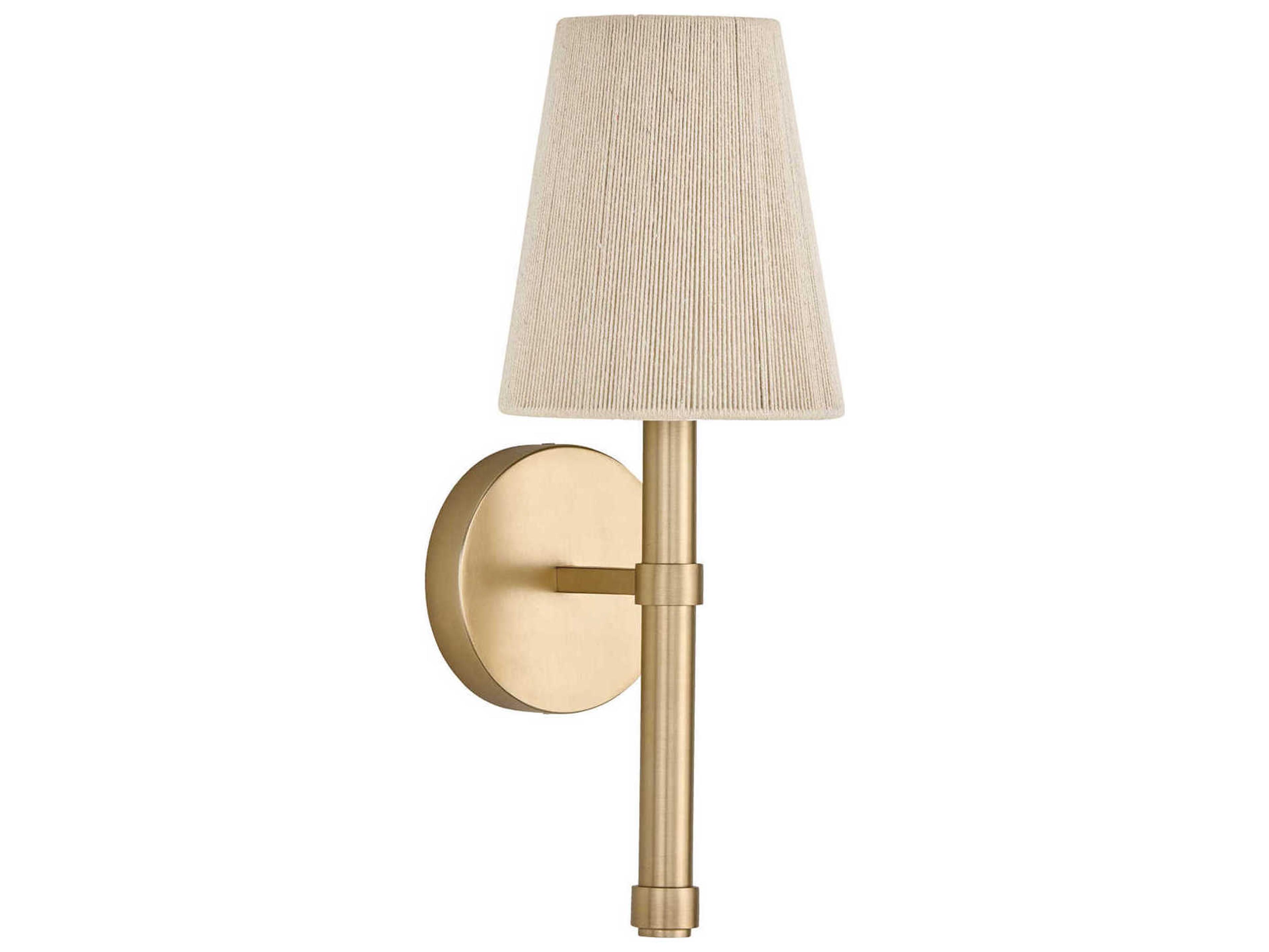 Mira 1-Light Matte Brass Wall Sconce