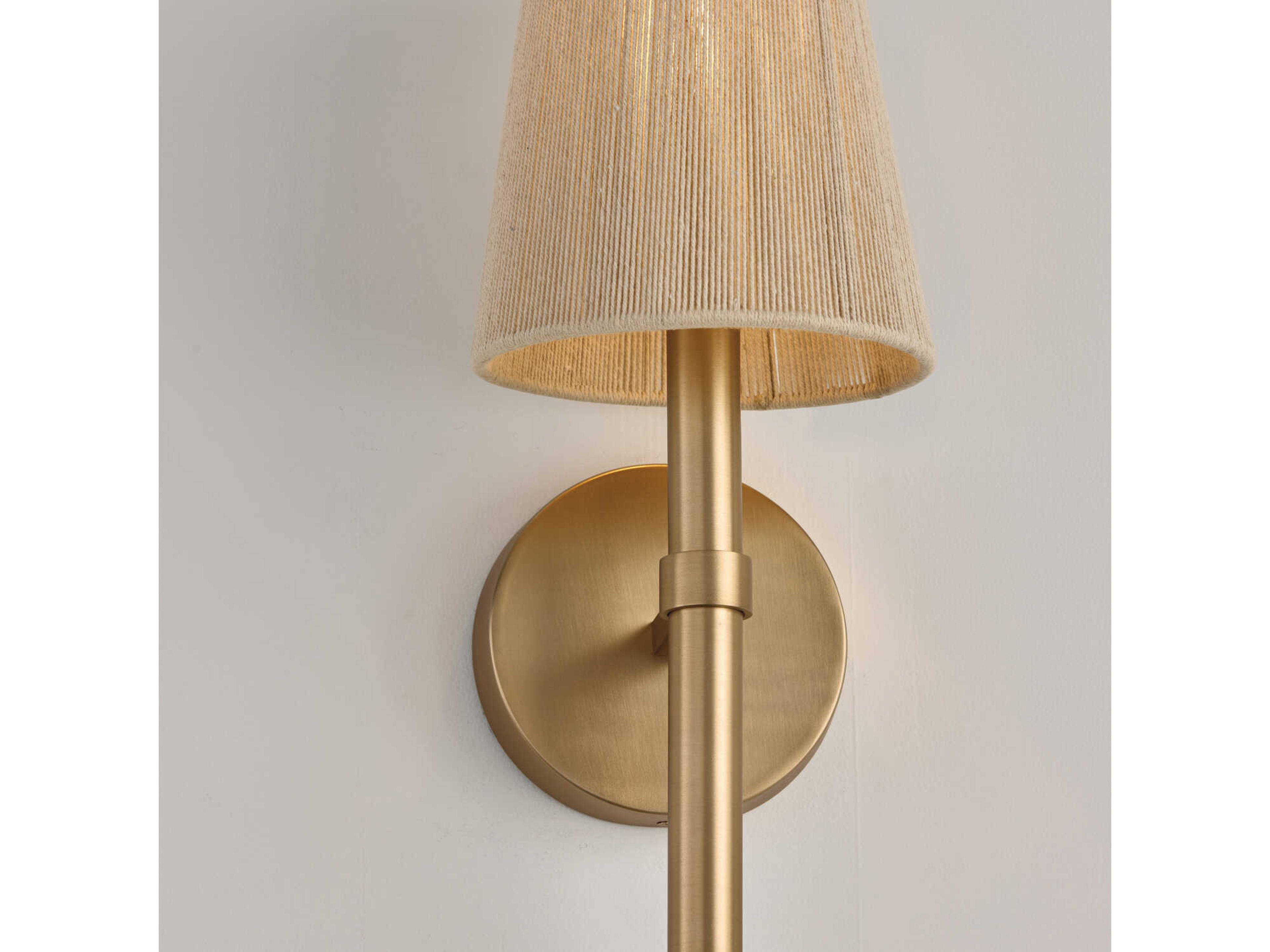 Capital Lighting Mira 1-Light Matte Brass Wall Sconce