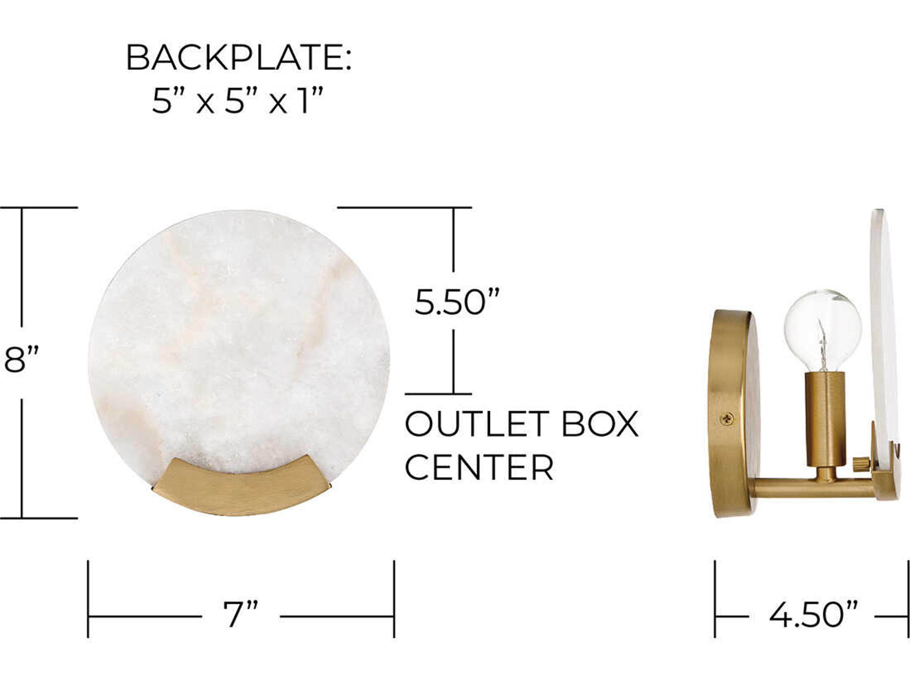 Capital Lighting Oriya 1-Light Aged Brass Wall Sconce