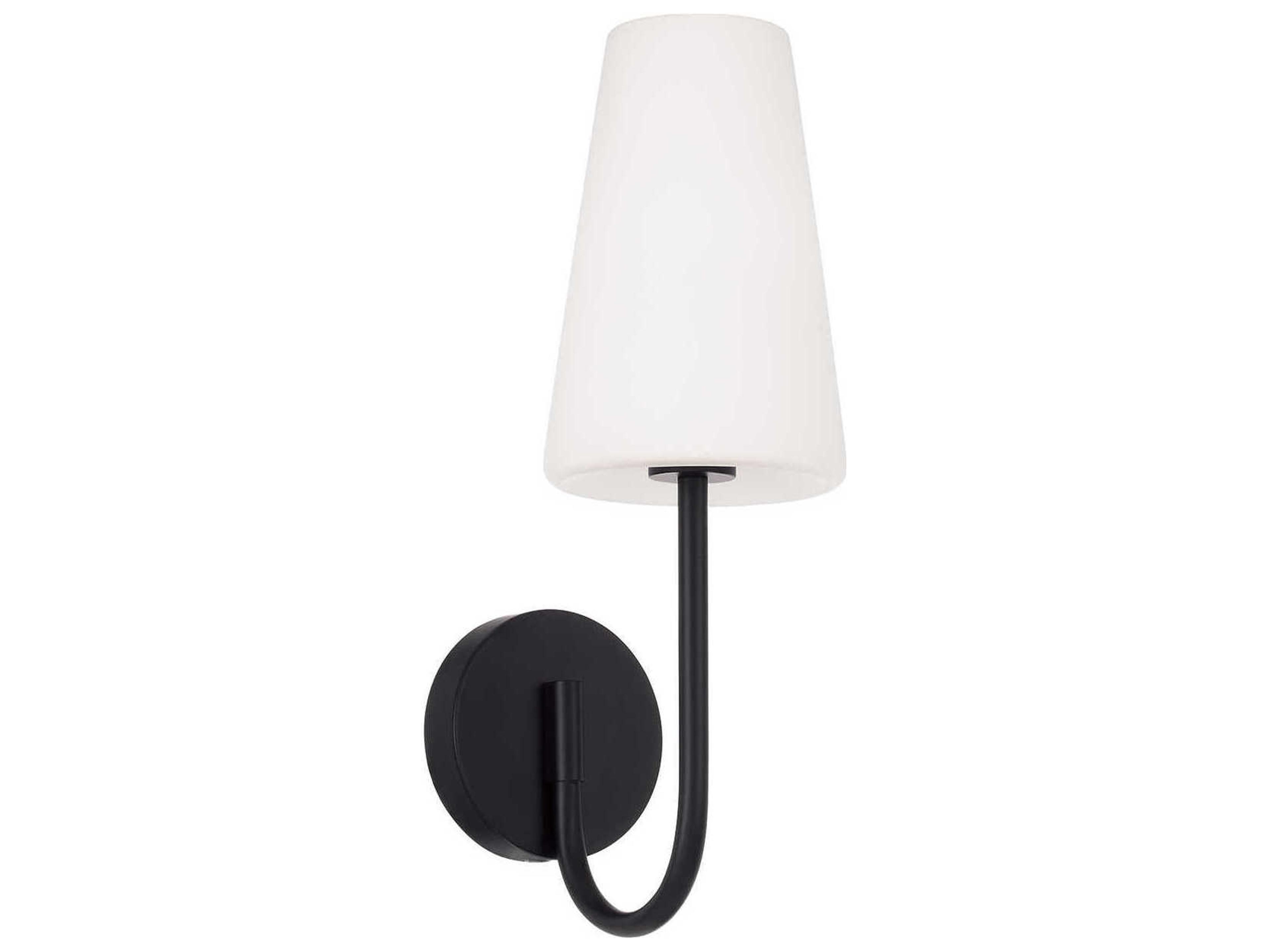 Averitt 1-Light Matte Black Wall Sconce