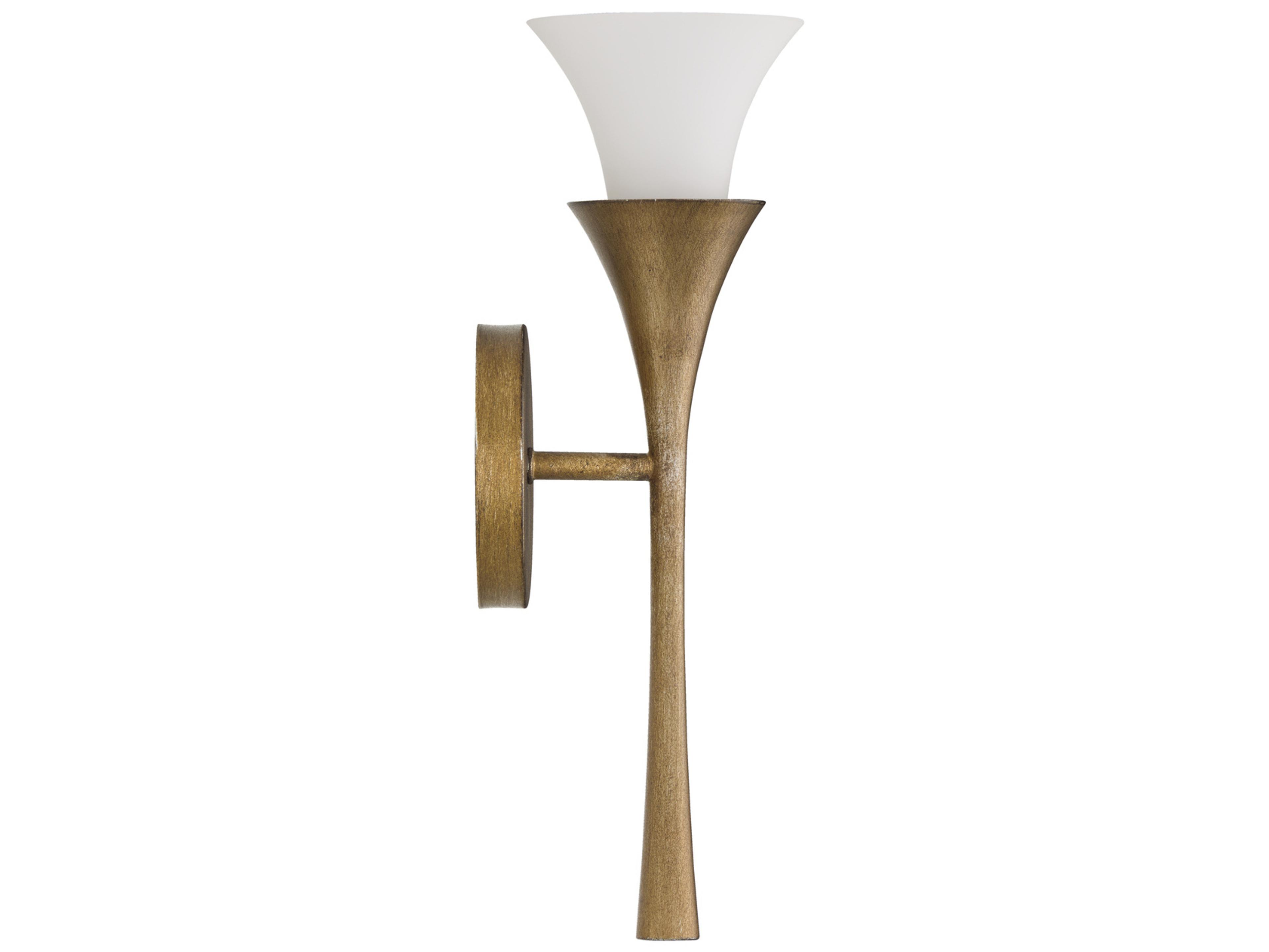 Capital Lighting Nola 1-Light Mystic Luster Brass Wall Sconce