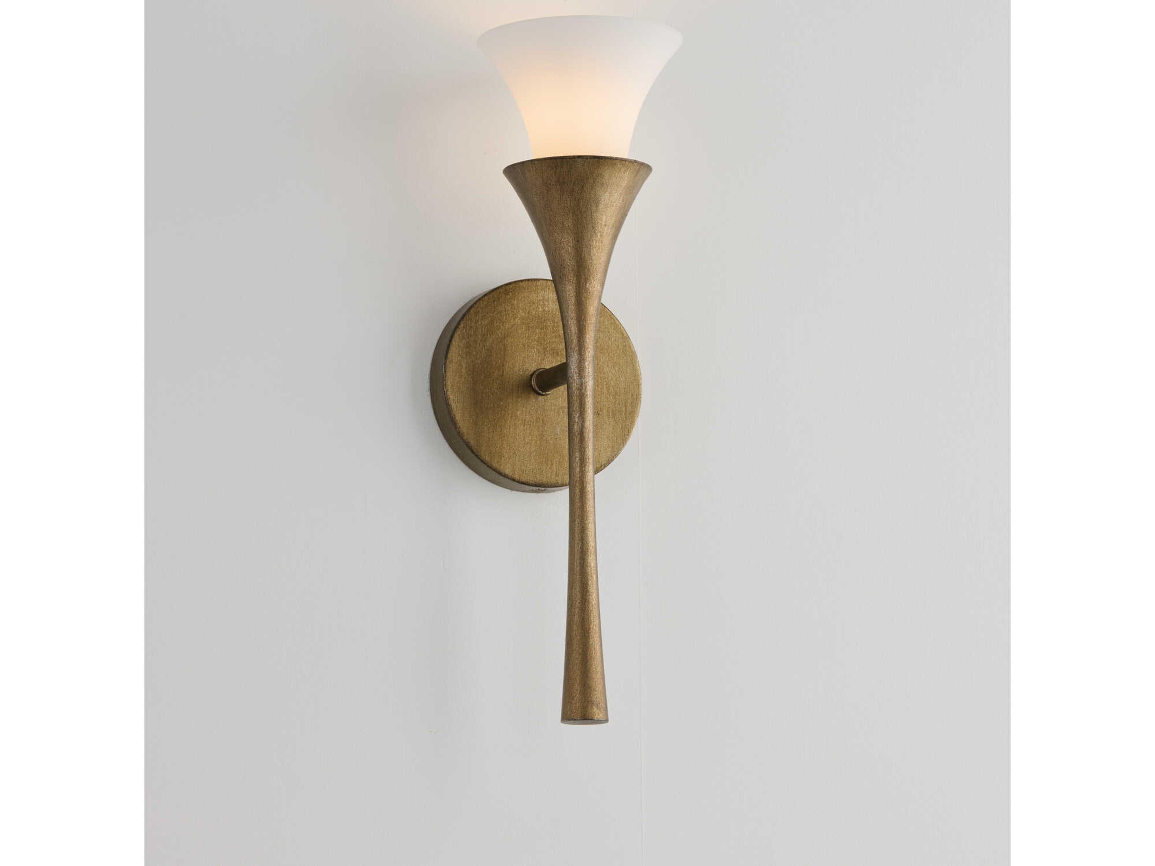 Capital Lighting Nola 1-Light Mystic Luster Brass Wall Sconce
