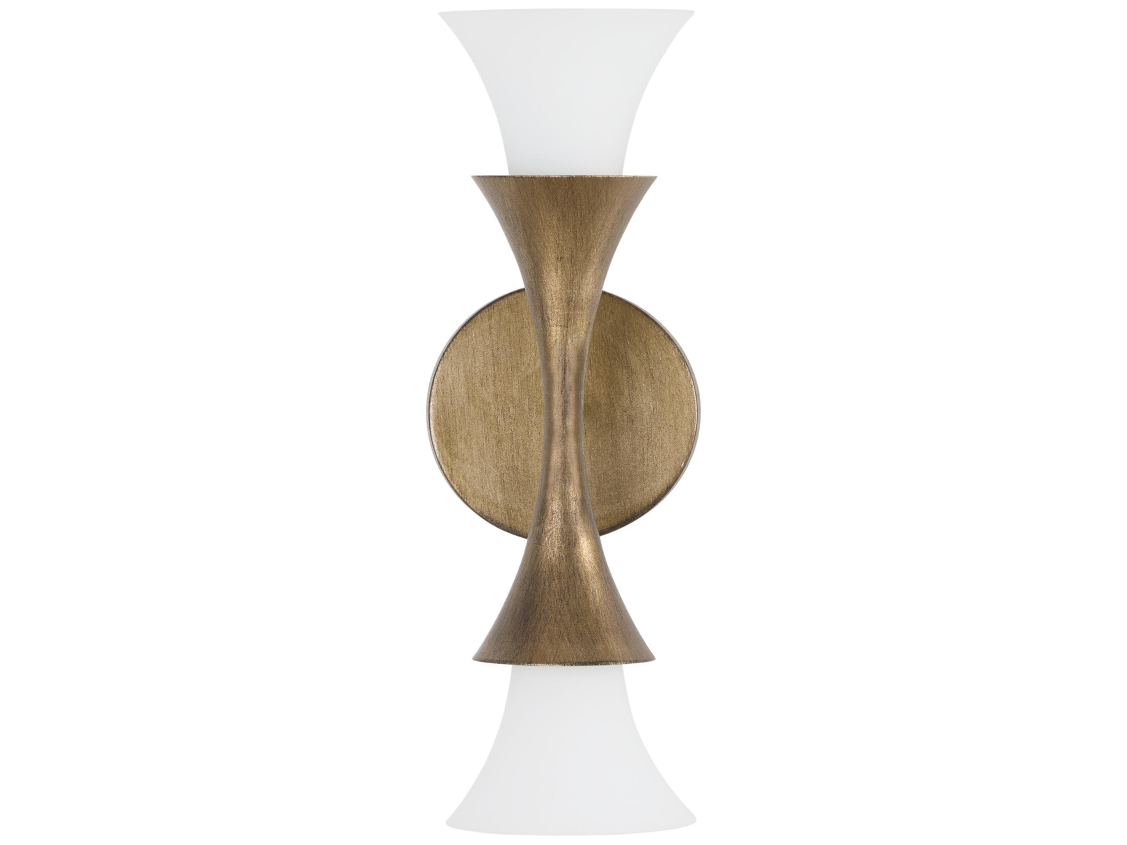 Capital Lighting Nola 2-Light Mystic Luster Brass Wall Sconce