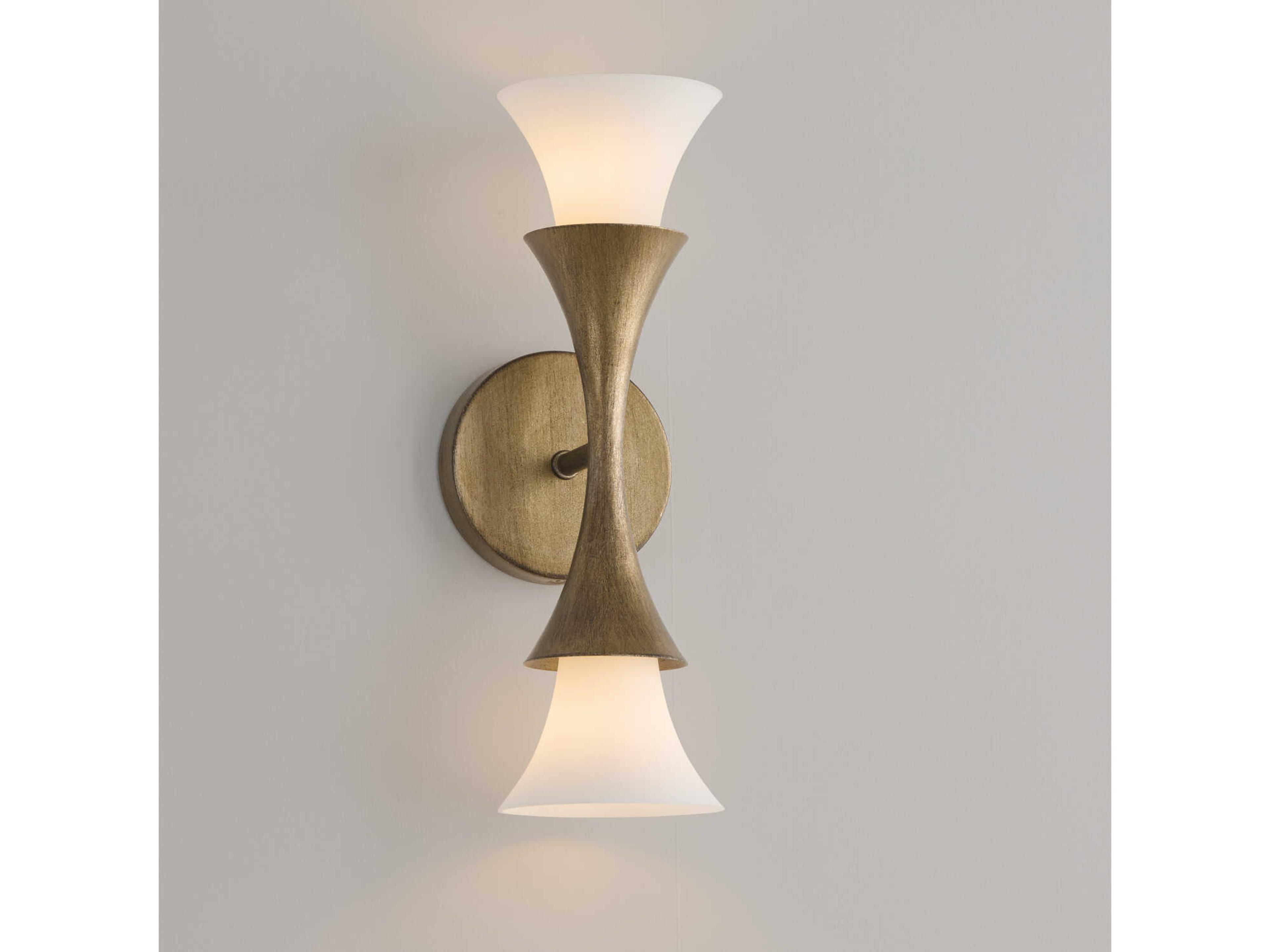 Capital Lighting Nola 2-Light Mystic Luster Brass Wall Sconce