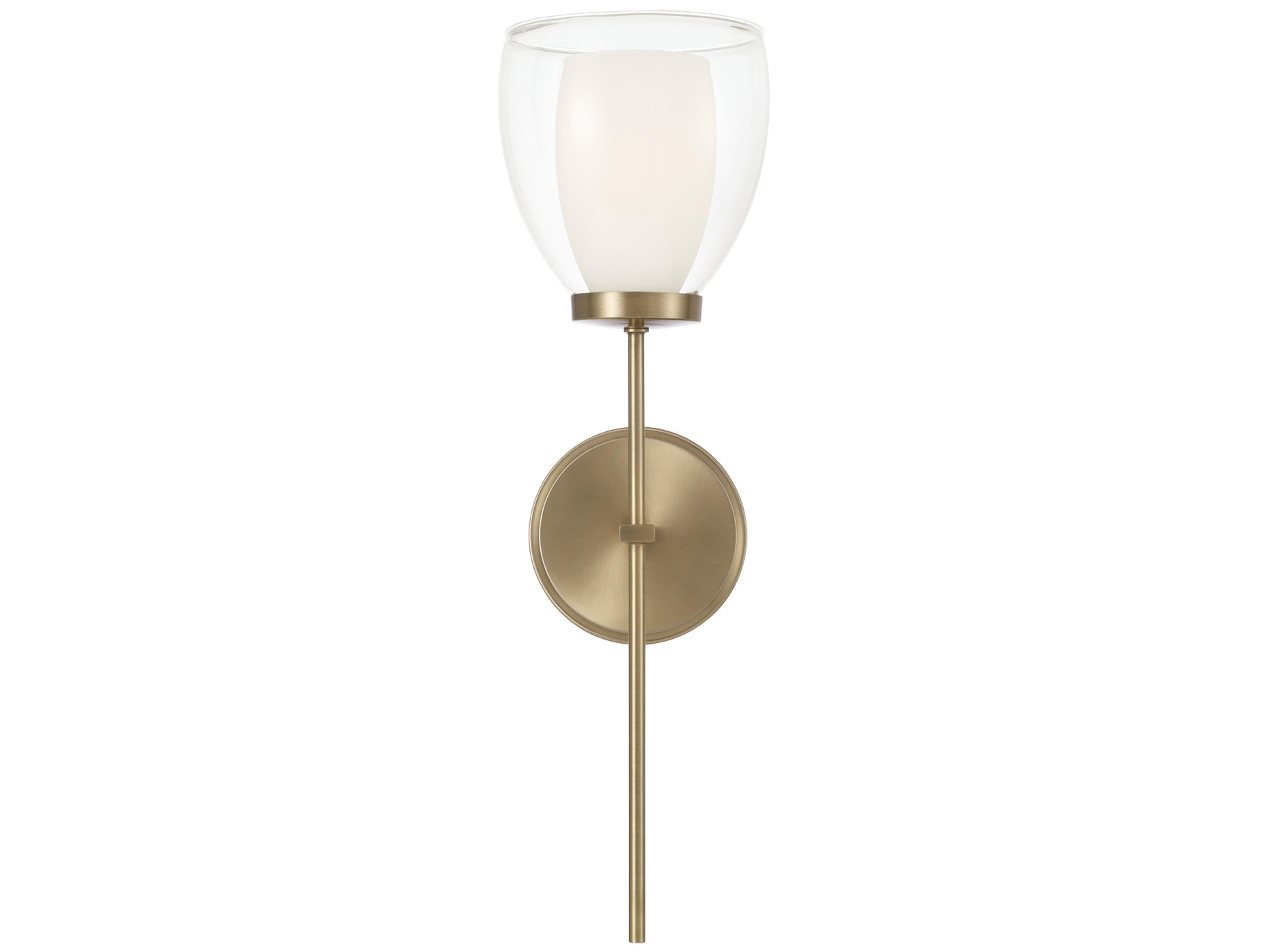 Capital Lighting Joss 1-Light Aged Brass Wall Sconce