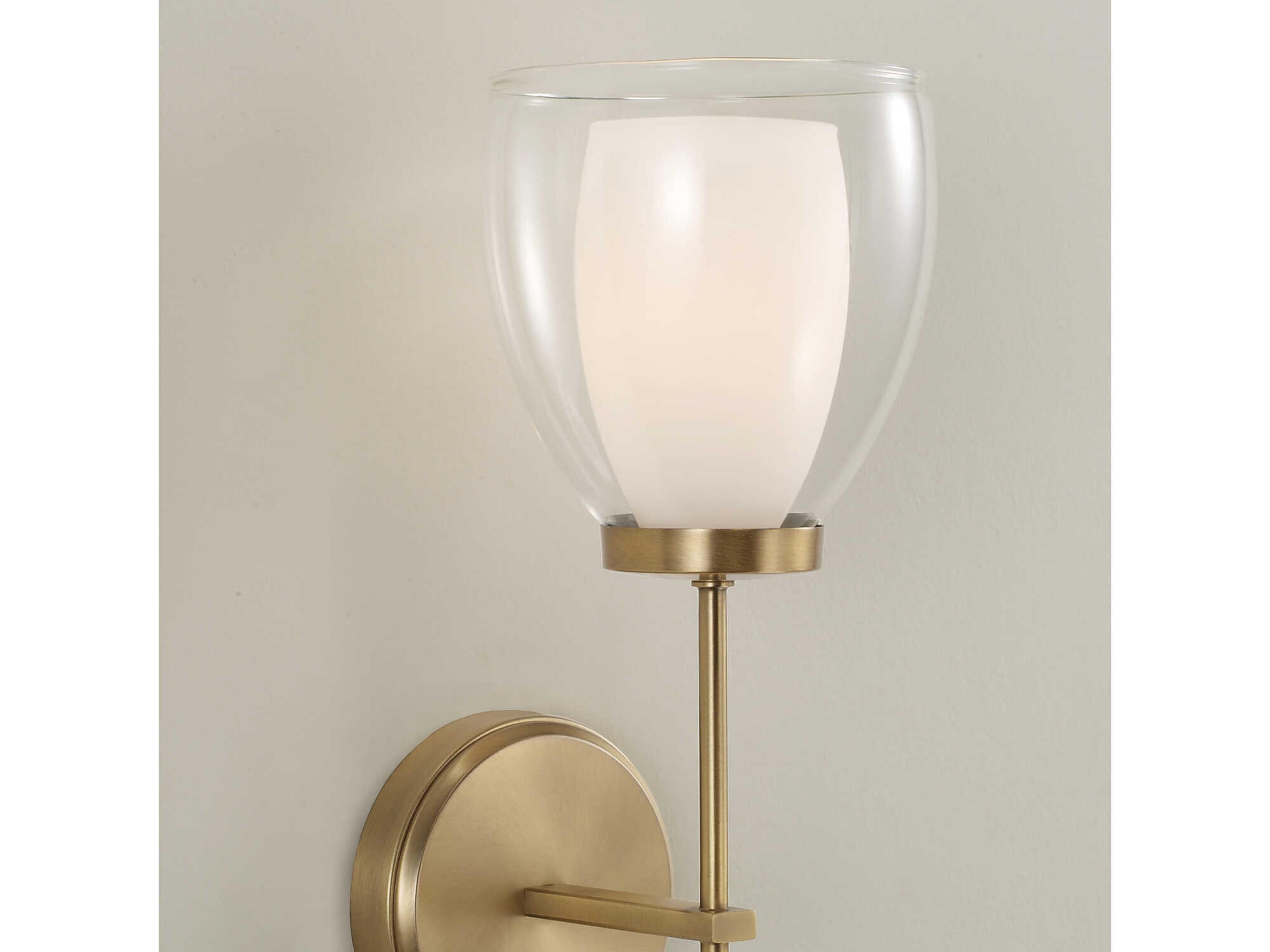 Capital Lighting Joss 1-Light Aged Brass Wall Sconce