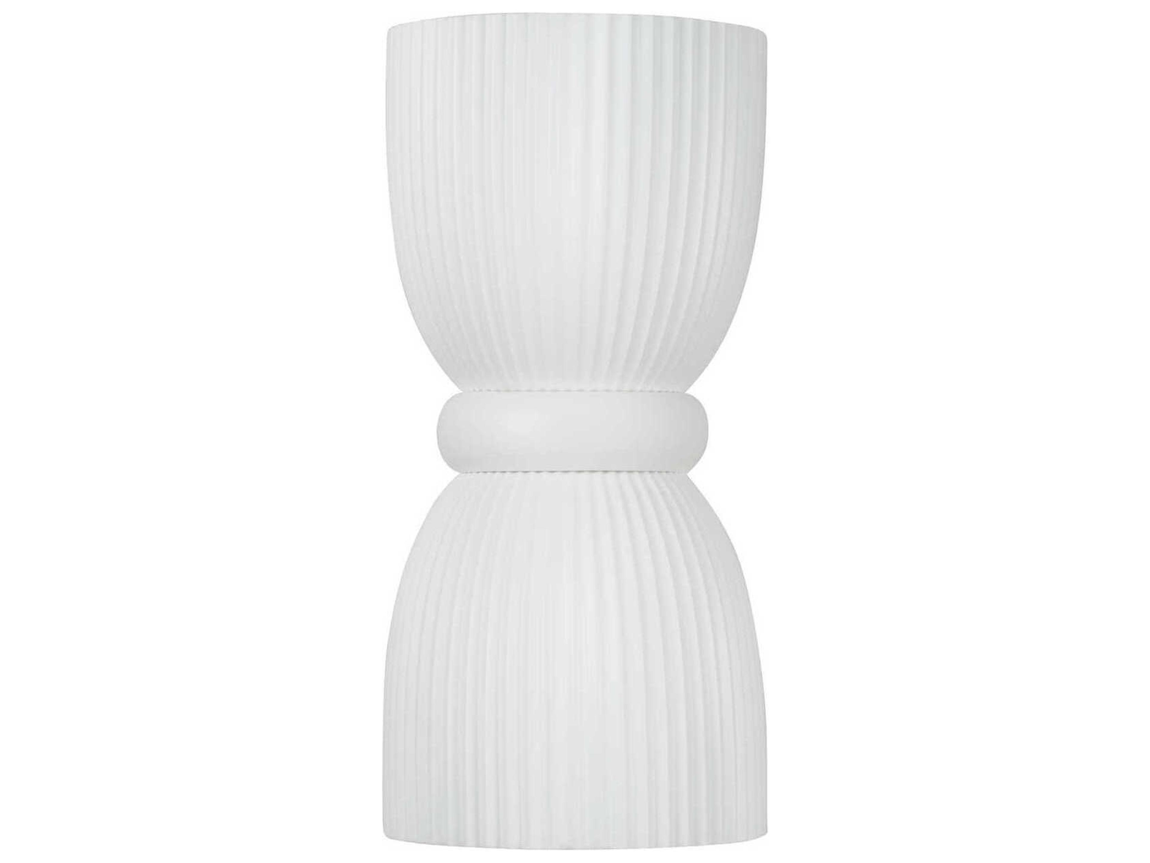 Capital Lighting Mallory 2-Light Ceramic White Wall Sconce