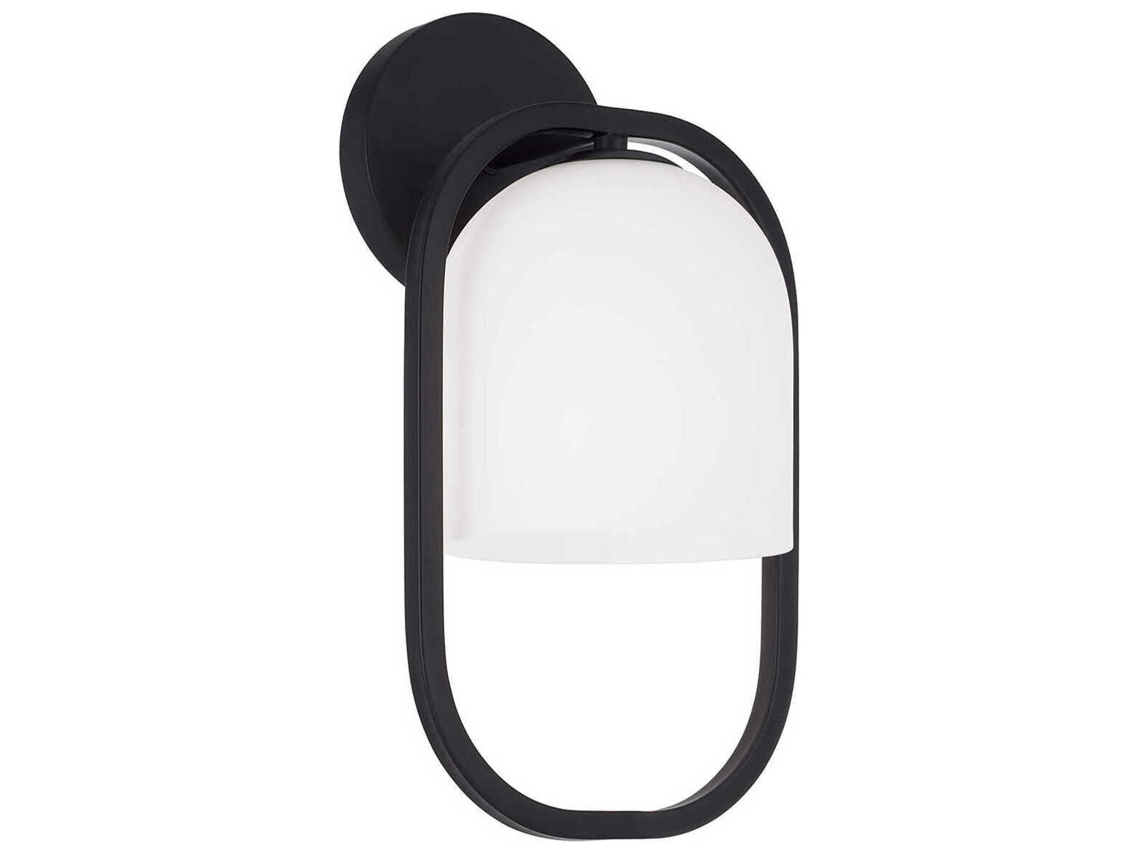 Zeek 1-Light Matte Black Wall Sconce